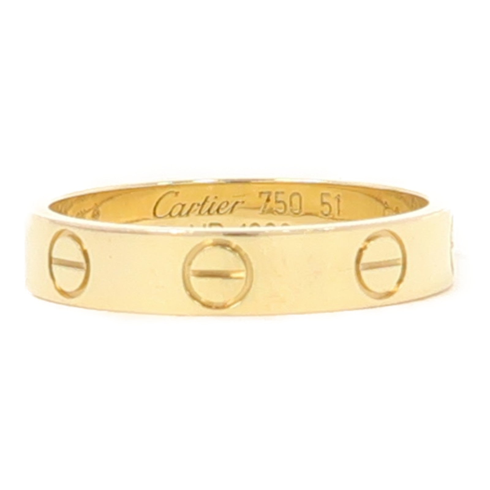 CARTIER 18K黃金Love Wedding Ring戒指US#5.75