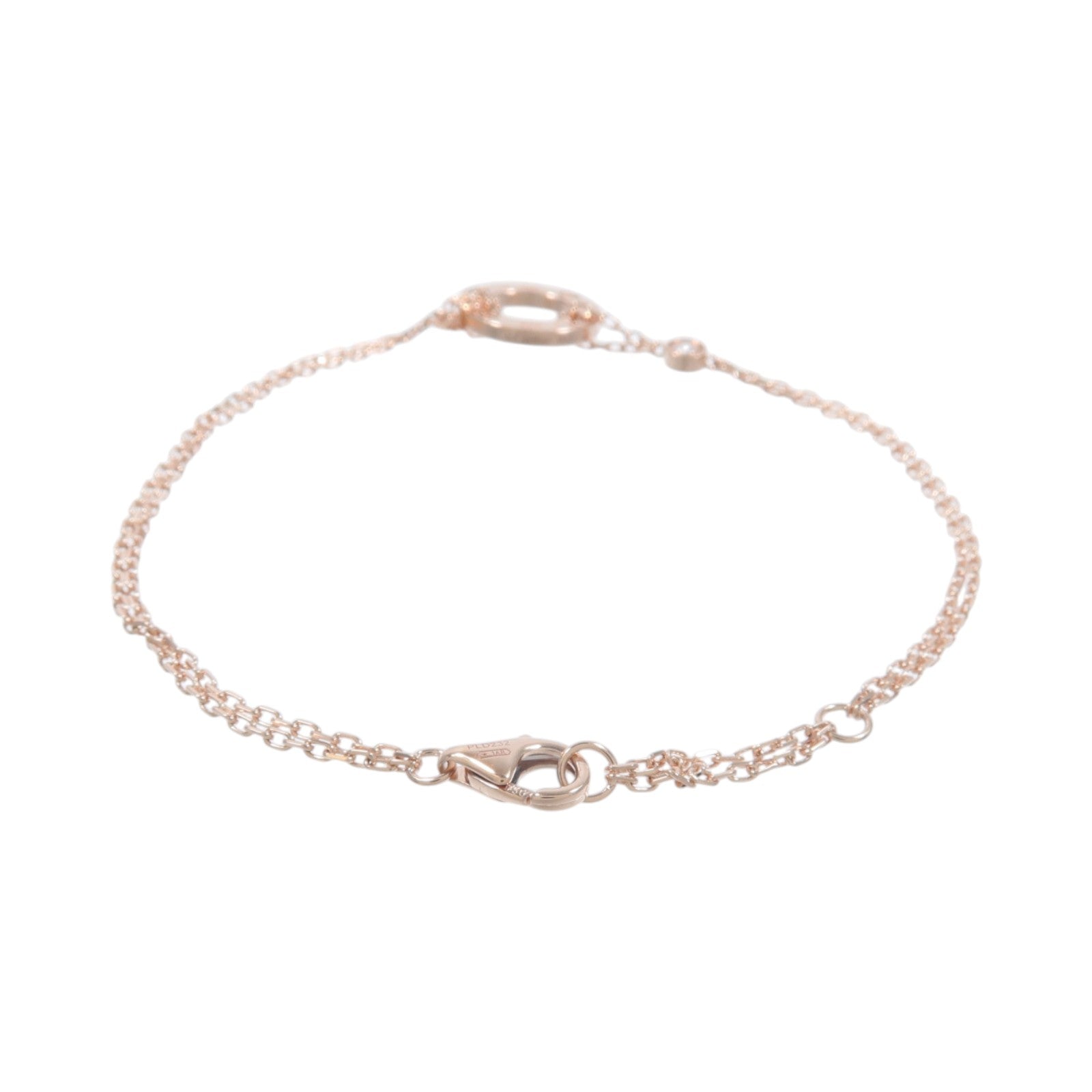 CARTIER 18K玫瑰金Love Bracelet鑽石手鏈