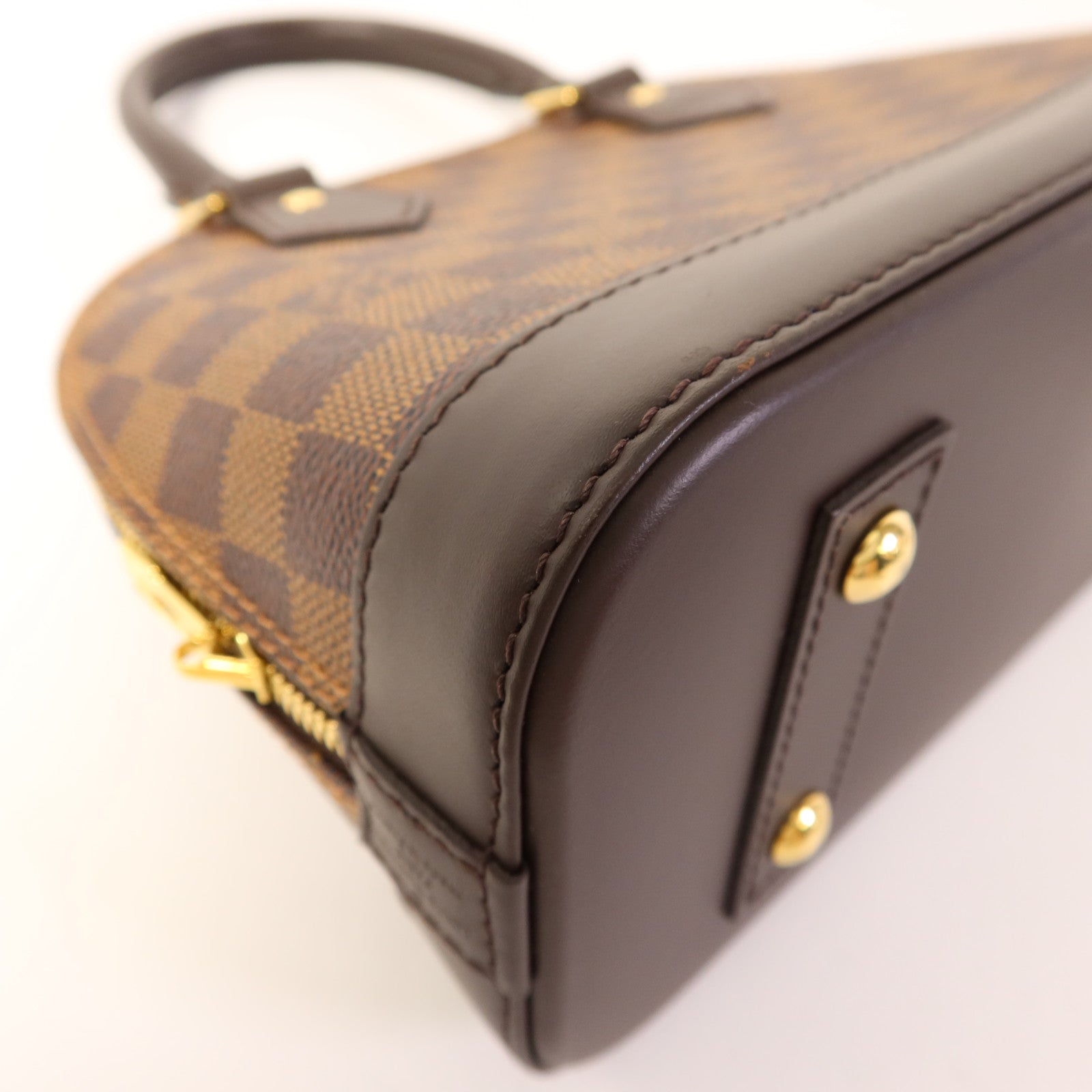 LOUIS VUITTON Damier Alma BB金扣手挽肩背兩用袋