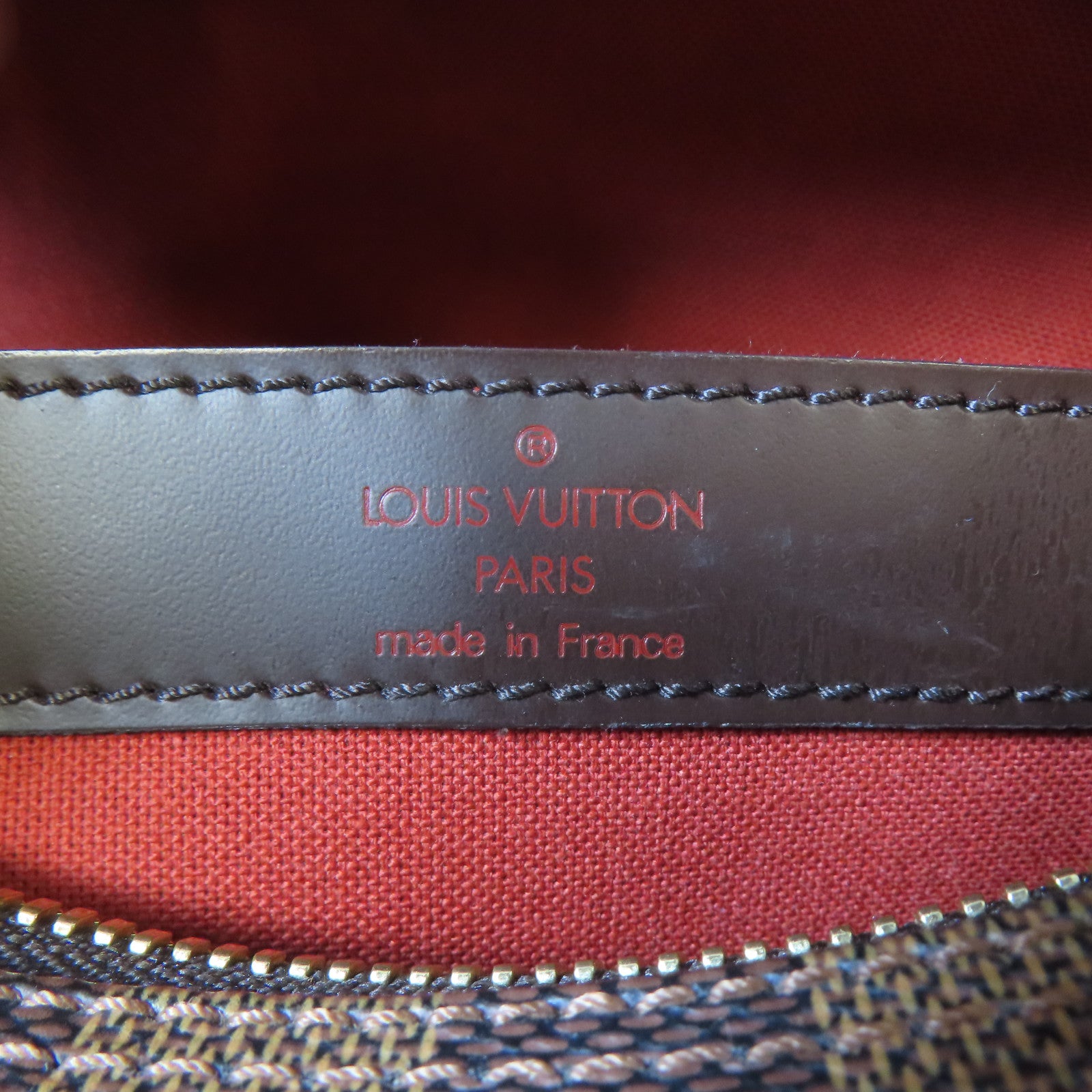 LOUIS VUITTON Damier Naviglio Shoulder Bag金扣肩背袋啡色