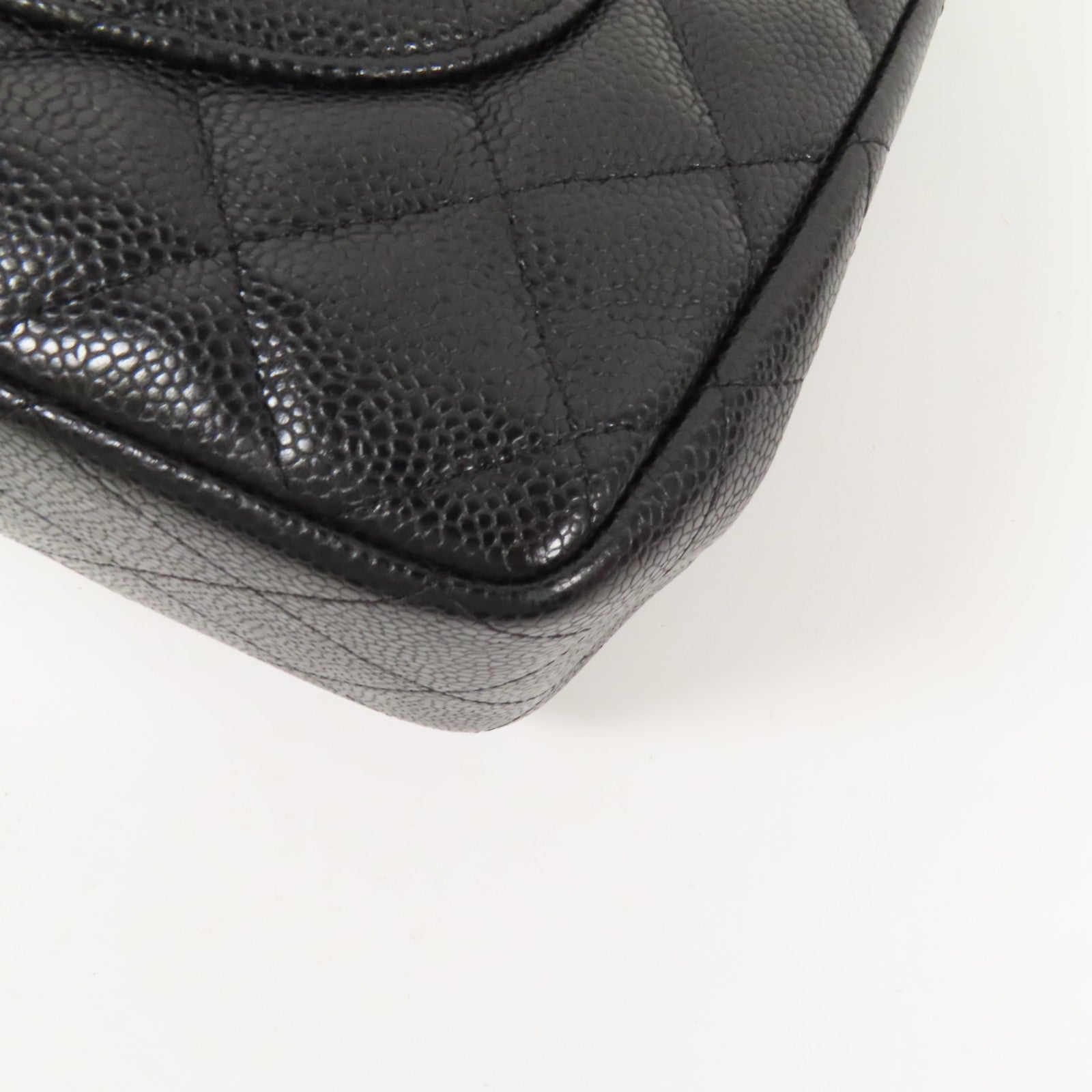 CHANEL 牛皮皮革Large Classic金扣鏈帶肩背袋