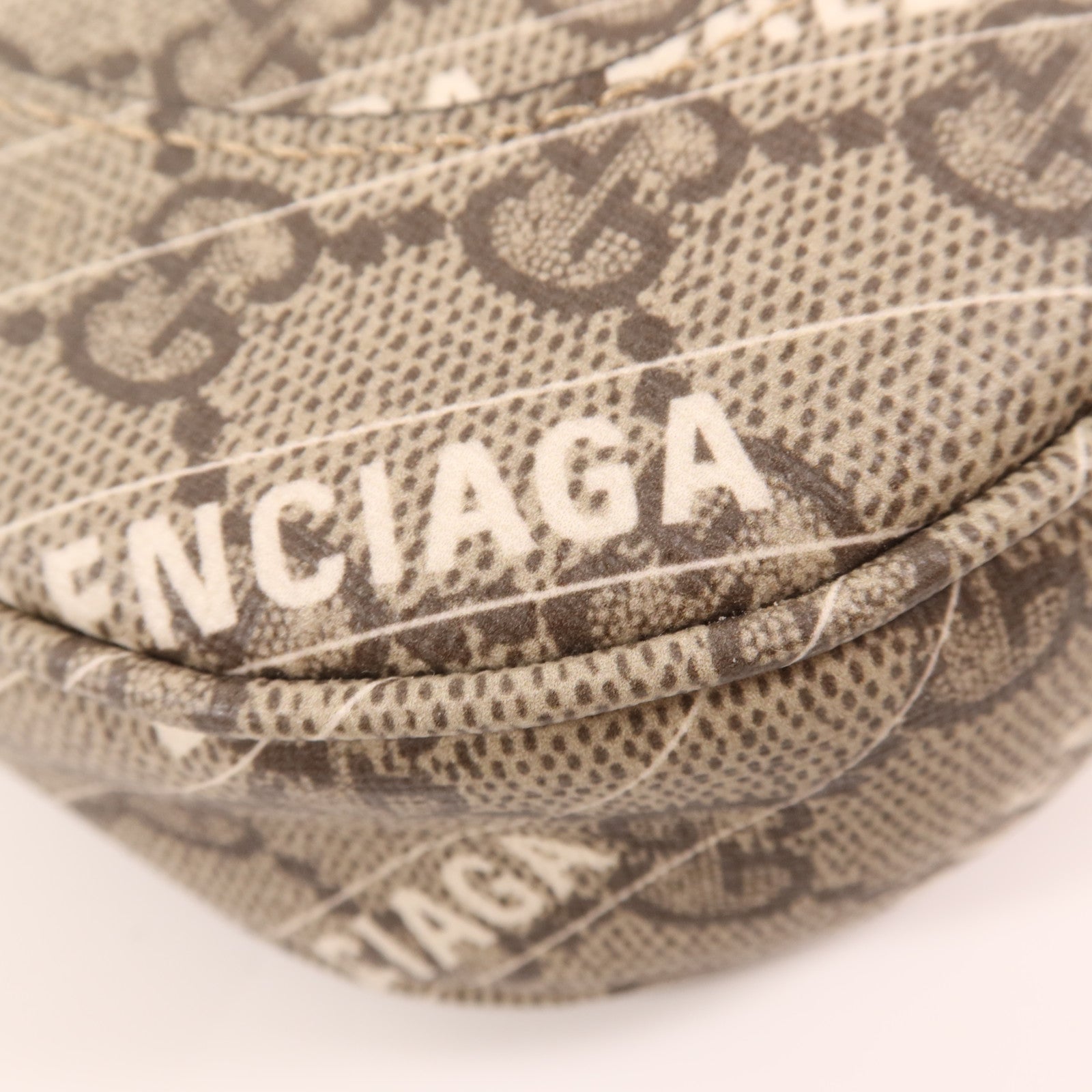GUCCI 【激減優惠】塗層帆布Gucci x Balenciaga Jackie 1961金扣手挽肩背兩用袋