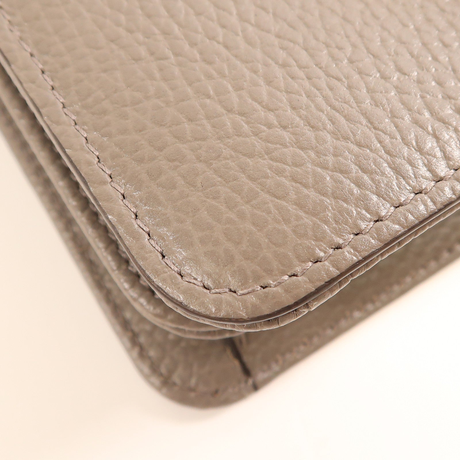 GUCCI  GG GHW Interlock Shoulder Bag 510304 Calfskin Leather Grey