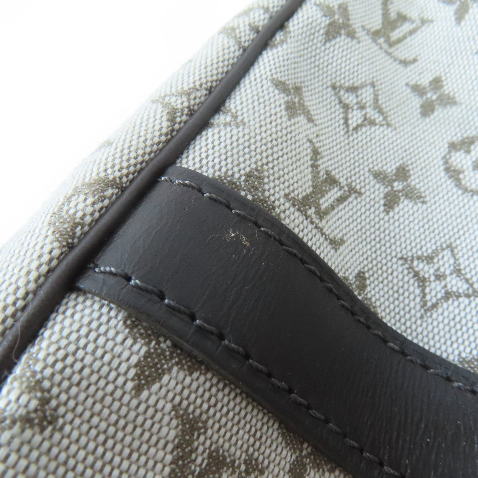 LOUIS VUITTON Monogram Mini Josephine GM金扣手挽袋綠色/啡色