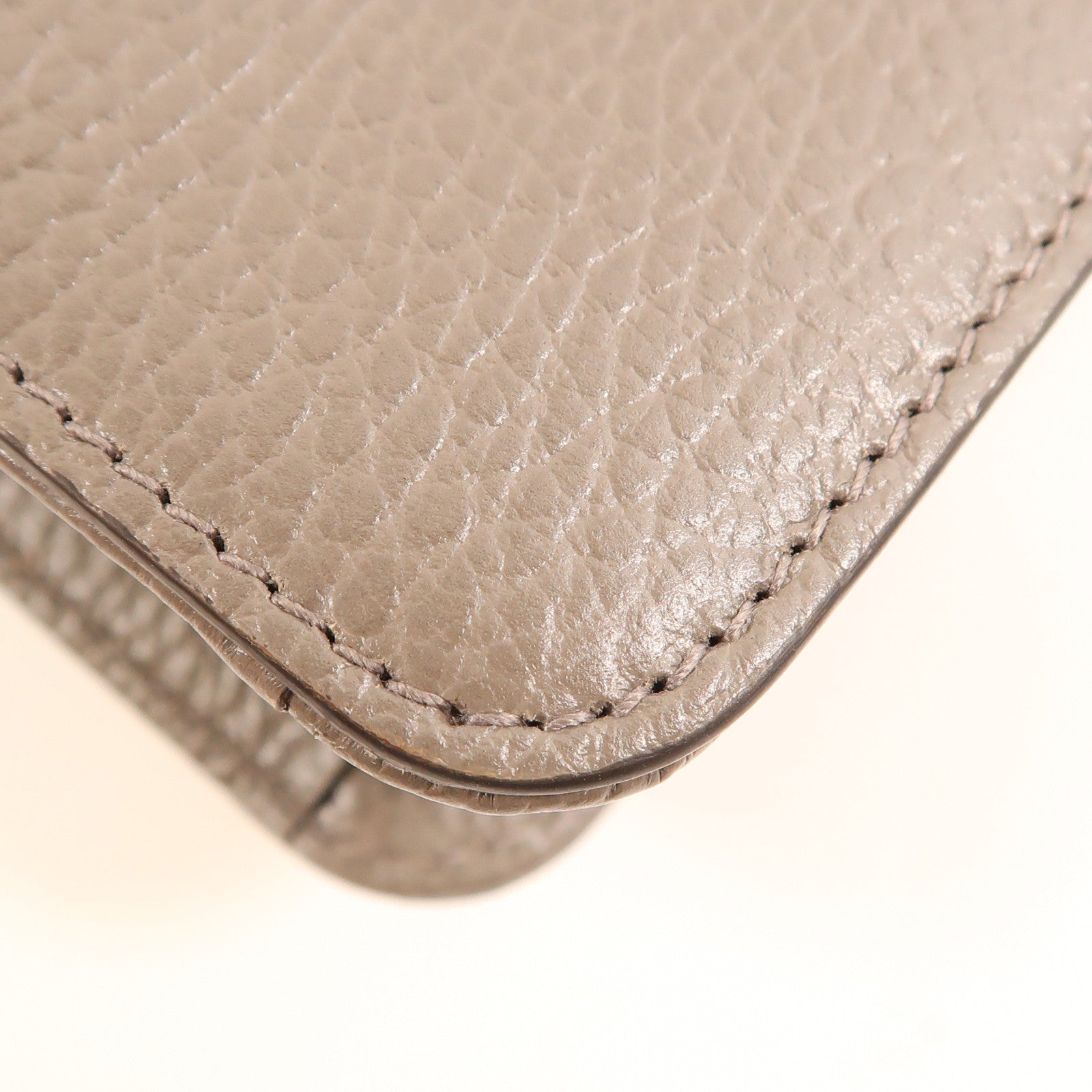 GUCCI  GG GHW Interlock Shoulder Bag 510304 Calfskin Leather Grey