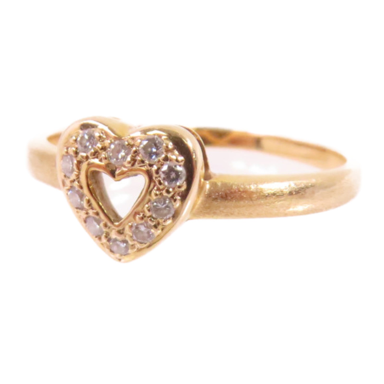 JEWELRY 18K黃金Diamond Ring 0.07ct鑽石US#5.25