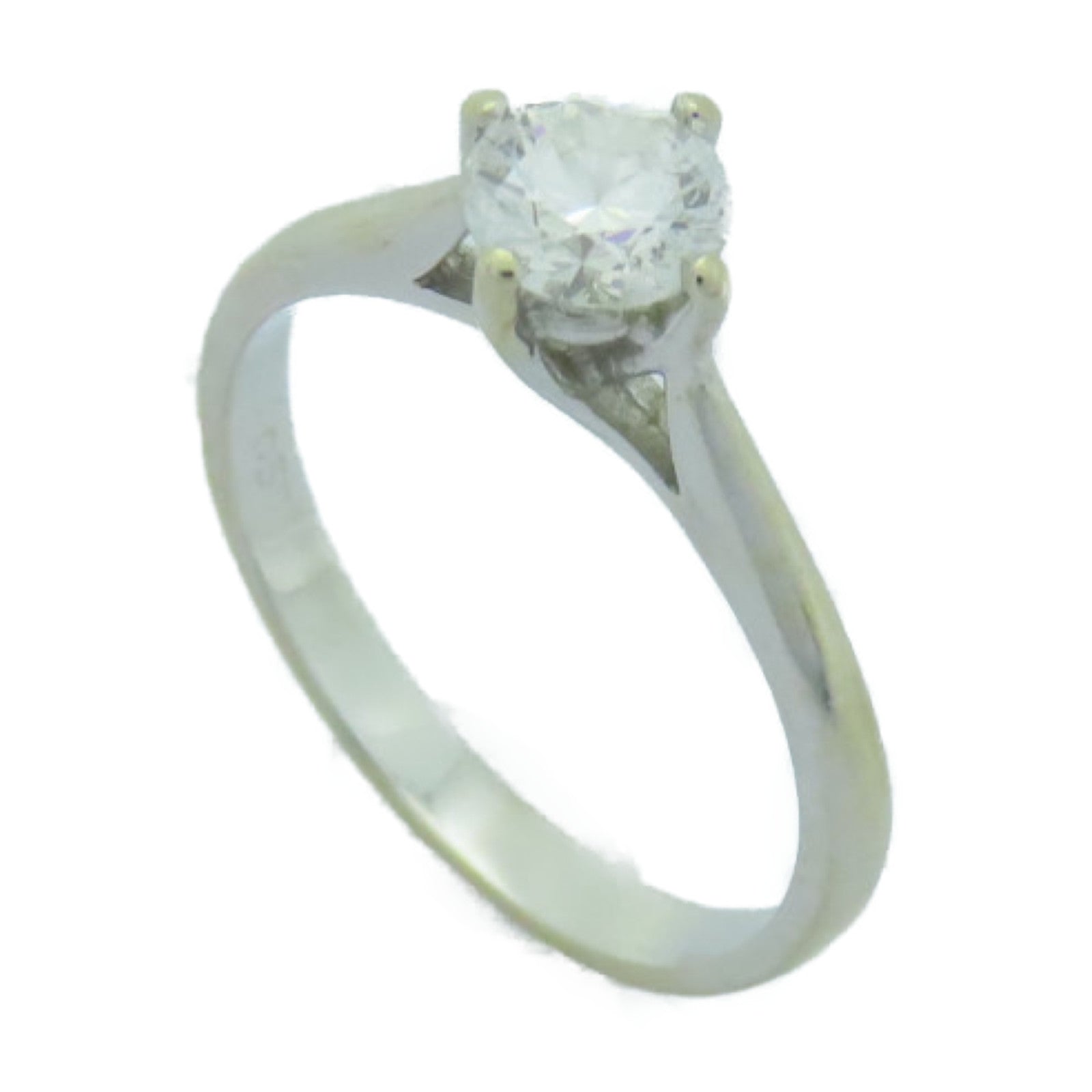 JEWELRY **【激減優惠】18K白金Diamond Ring 0.50ct鑽石戒指US#5.5