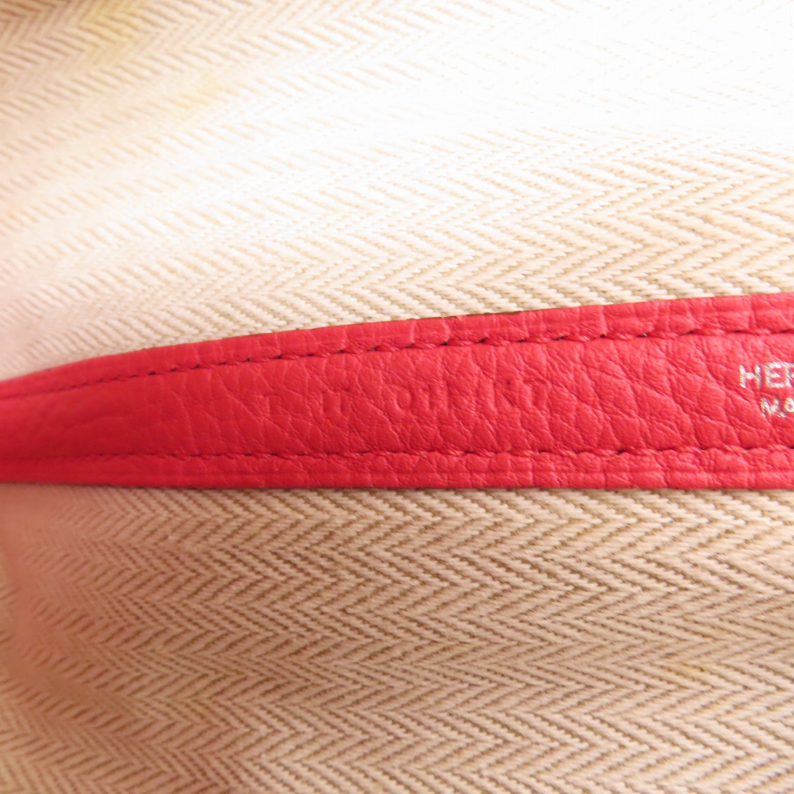 HERMES 【激減優惠】Negonda皮革GardenParty 30銀扣手挽袋Rose Jaipur