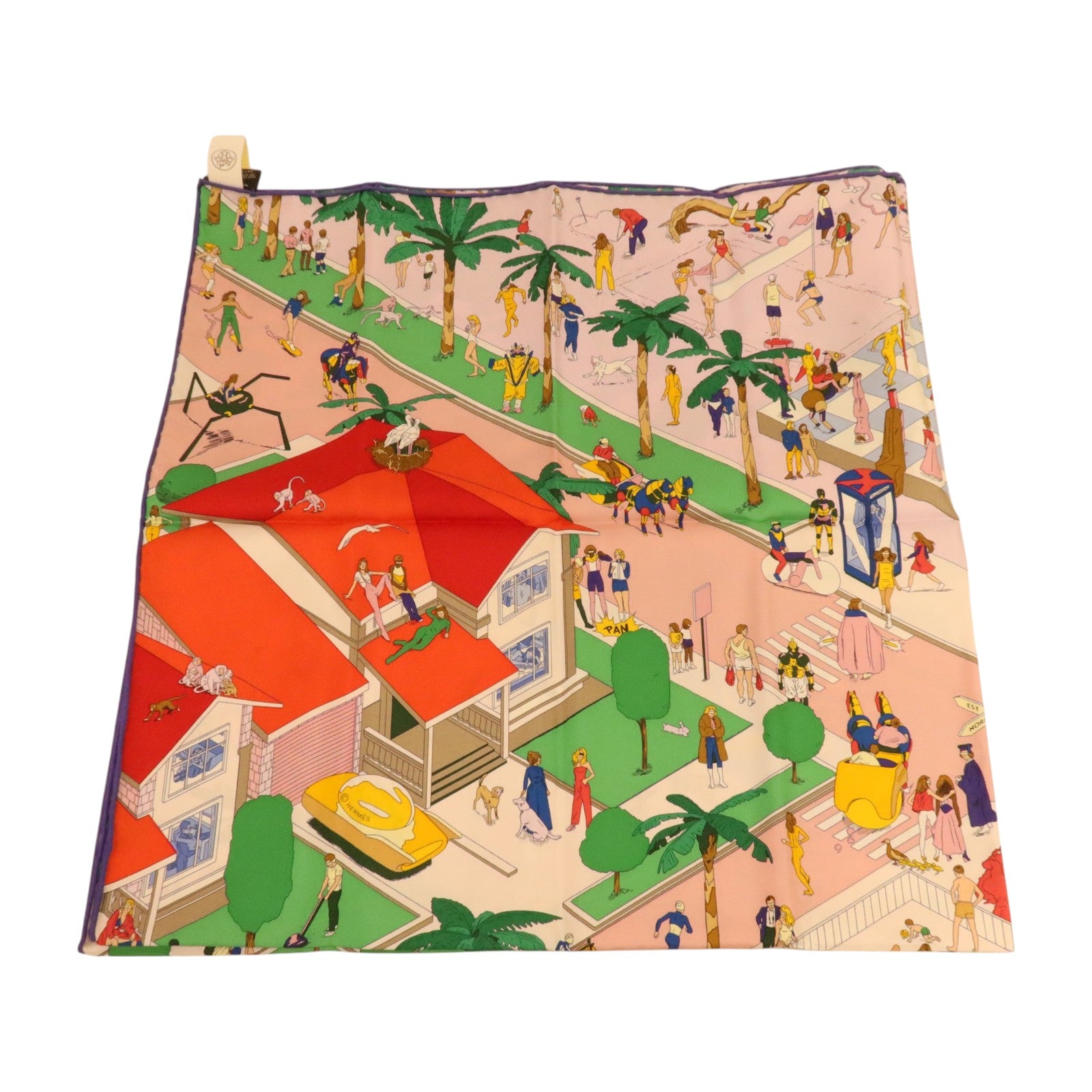 HERMES 絲質Scarf 90x90cm絲巾