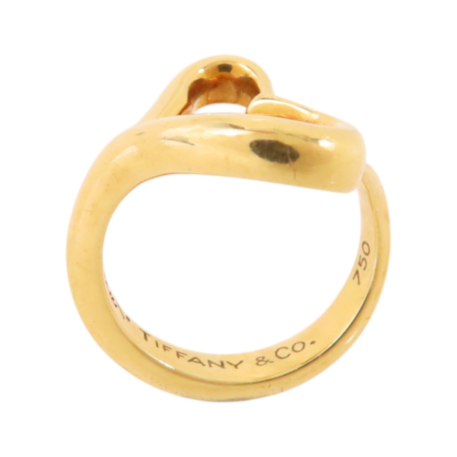 TIFFANY¡®CO Heart Ring US#5 18K Yellow Gold