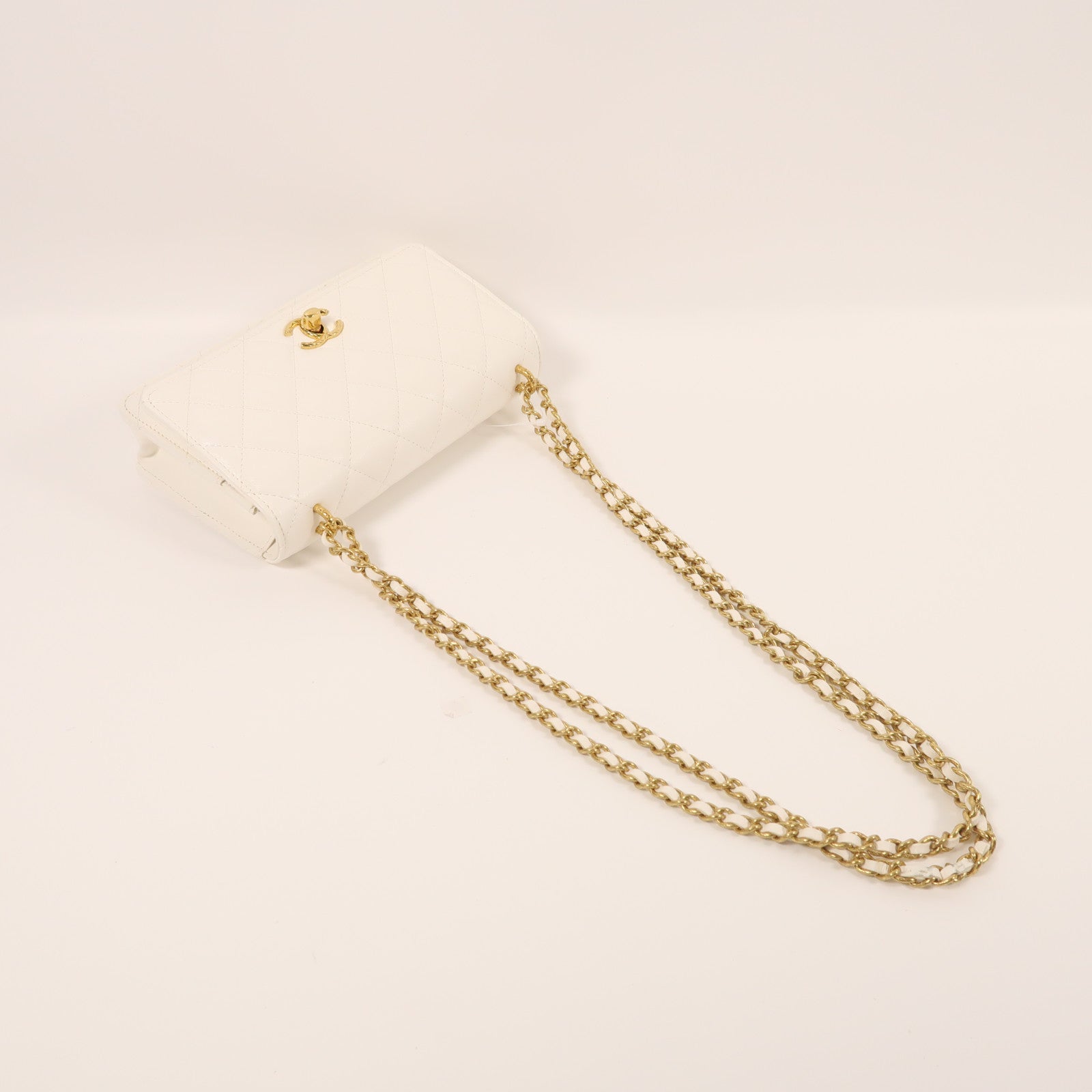 CHANEL 牛皮皮革WOC Wallet On Chain金扣鏈帶肩背袋