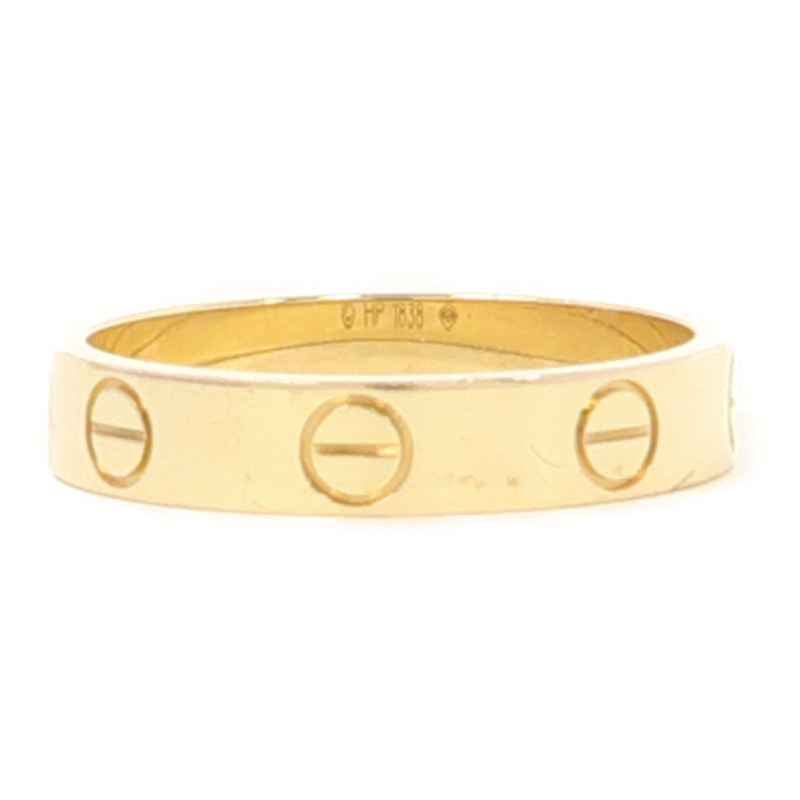 CARTIER 18K黃金Love Wedding Ring戒指US#5.75