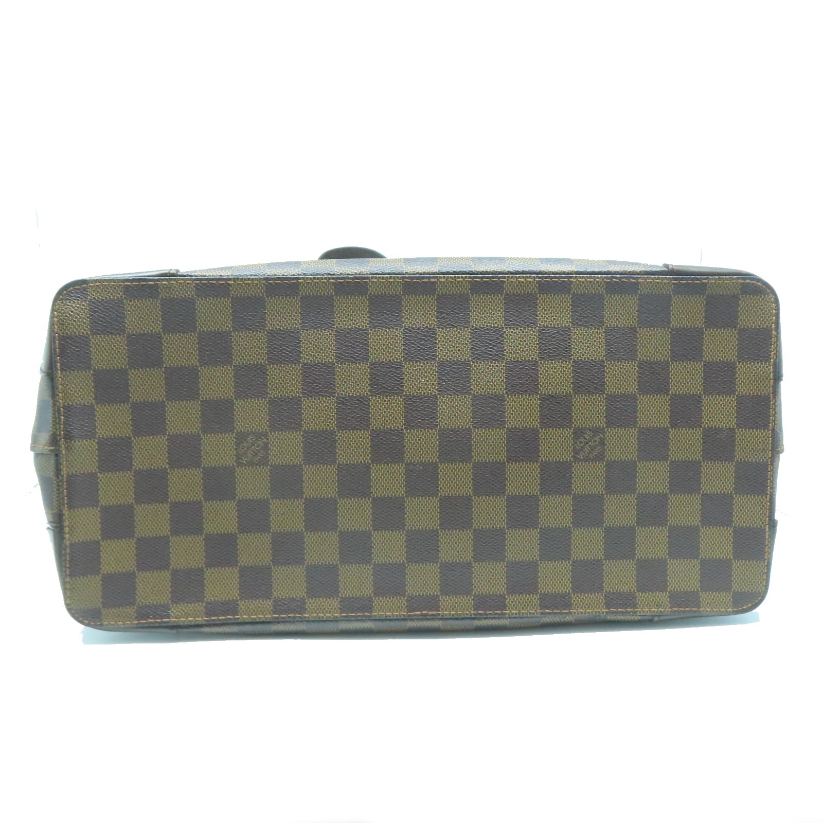 LOUIS VUITTON 【清倉大減價】Damier Hampstead MM金扣手挽袋棕色