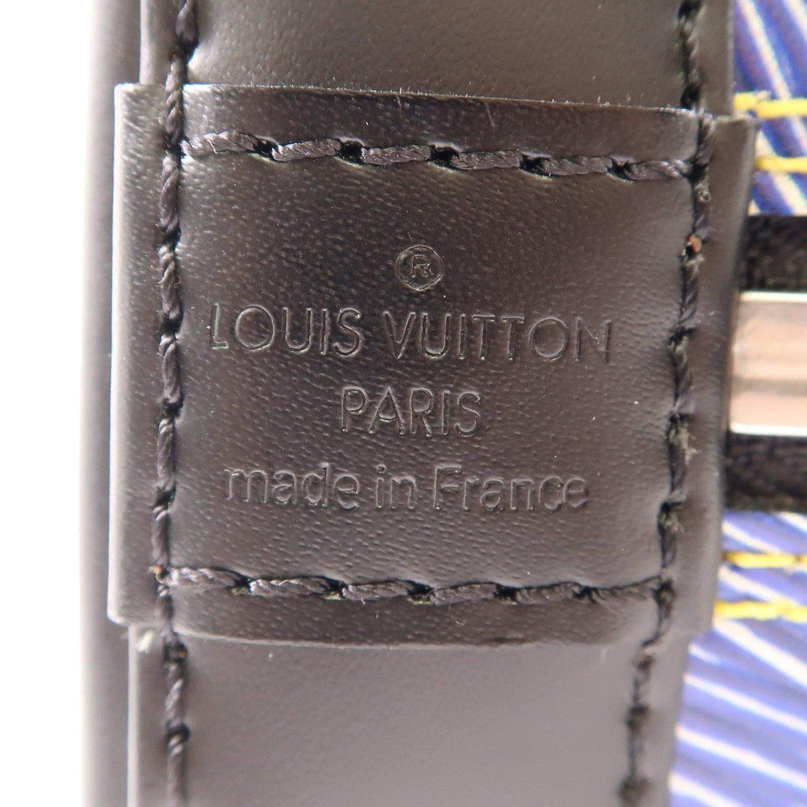 LOUIS VUITTON Epi Denim Alma BB銀扣手挽肩背兩用袋