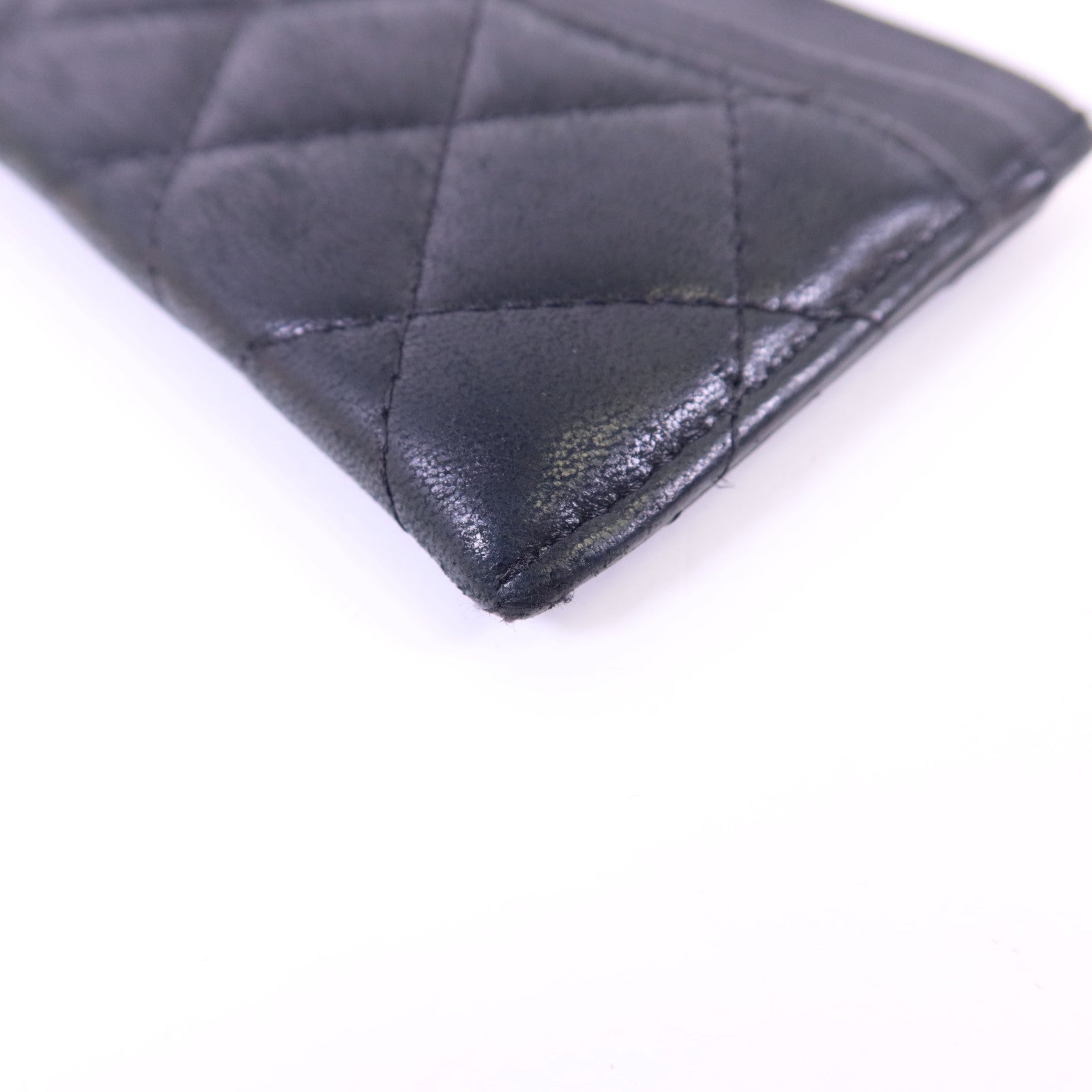 CHANEL 羊皮皮革Card Case銀扣卡片套