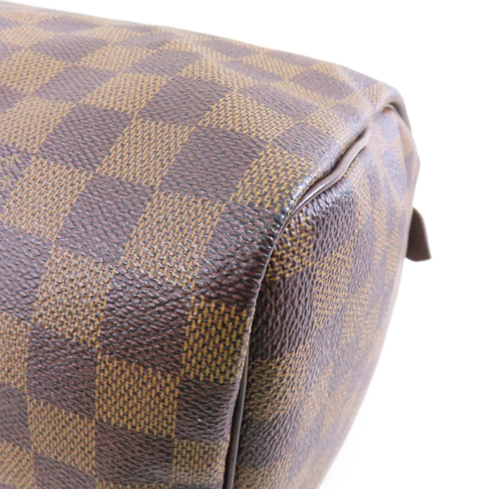 LOUIS VUITTON Damier Speedy 30金扣手挽袋啡色