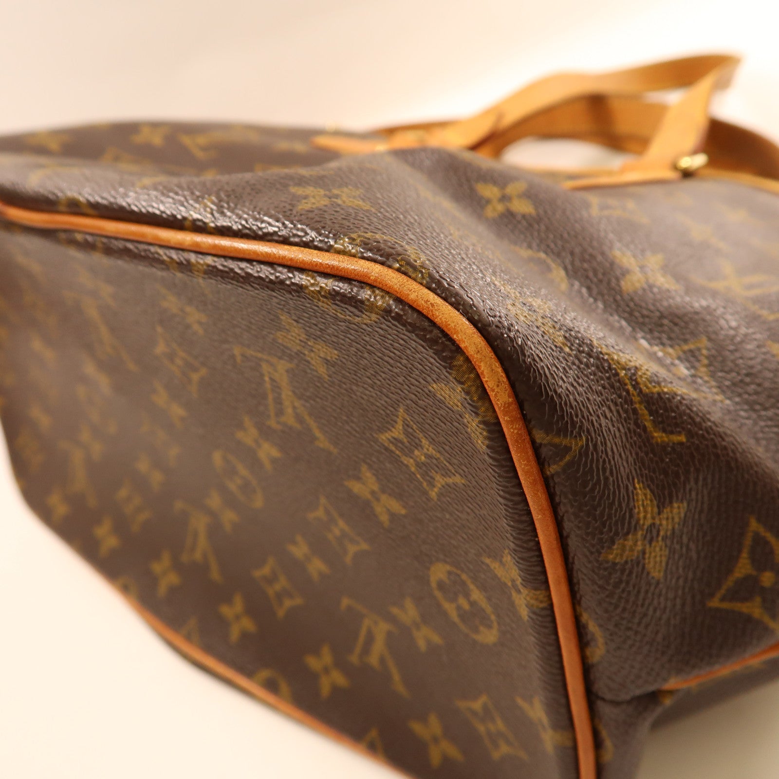LOUIS VUITTON Monogram Palermo PM金扣手挽肩背兩用袋棕色
