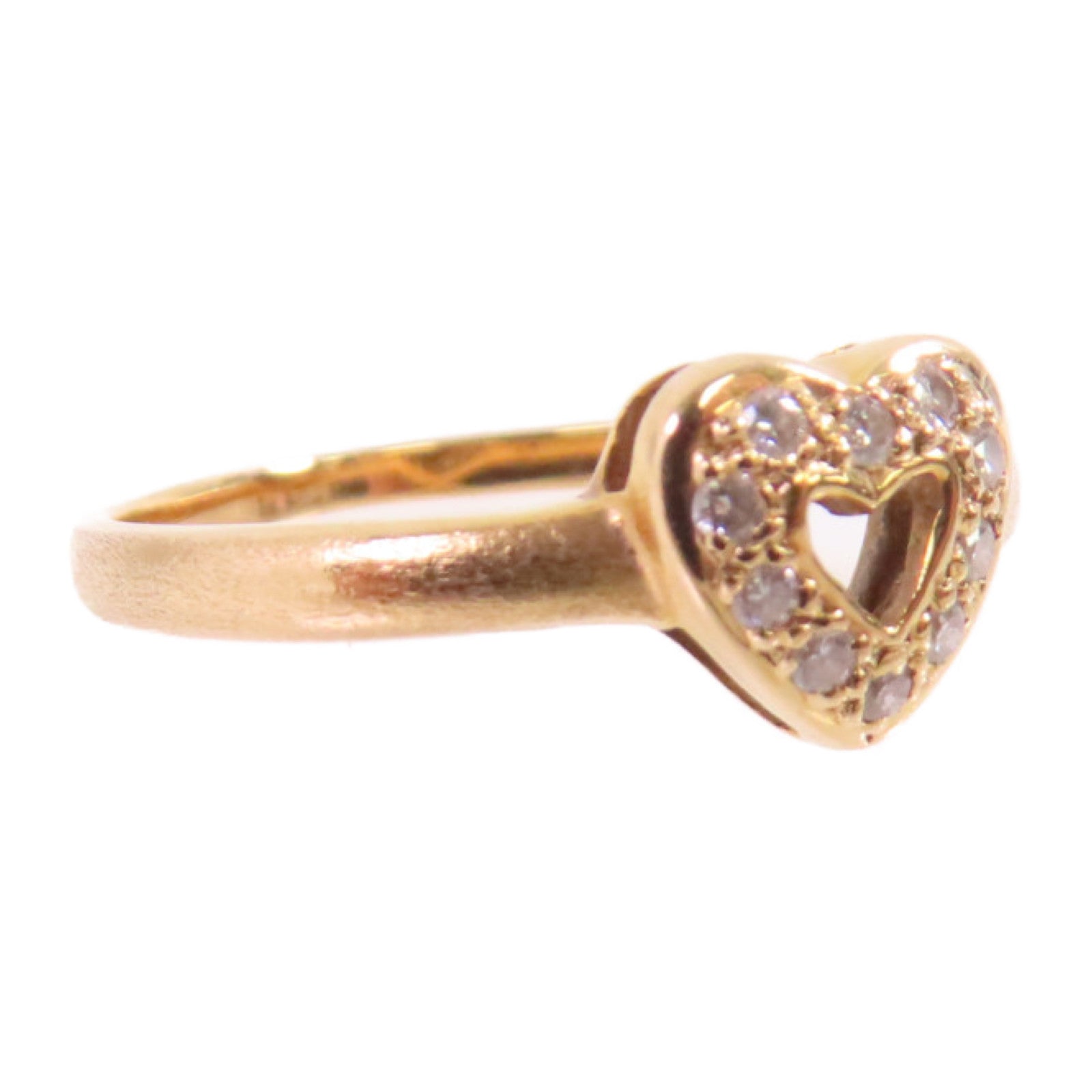 JEWELRY 18K黃金Diamond Ring 0.07ct鑽石US#5.25