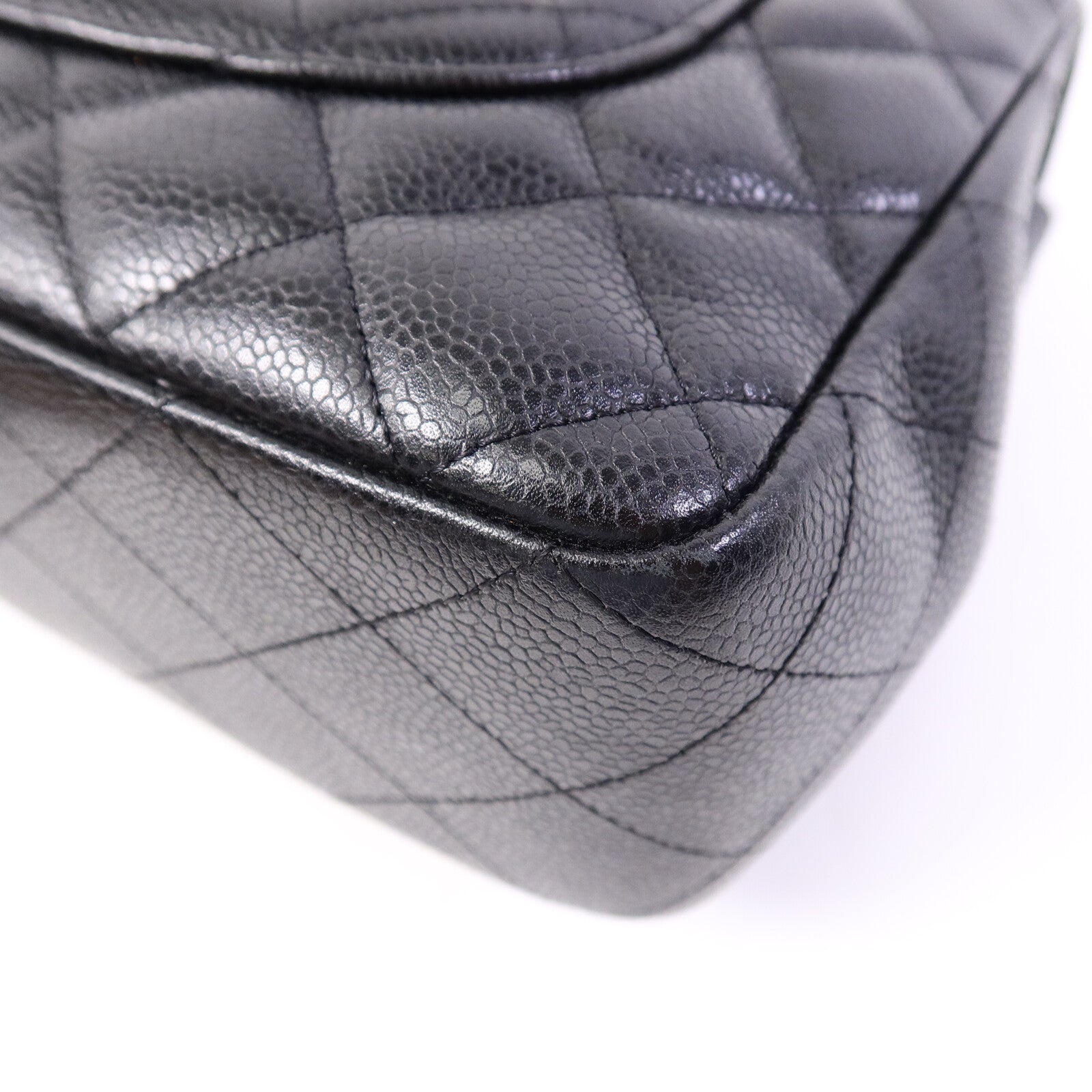 CHANEL 牛皮皮革Large Classic鏈帶肩背袋