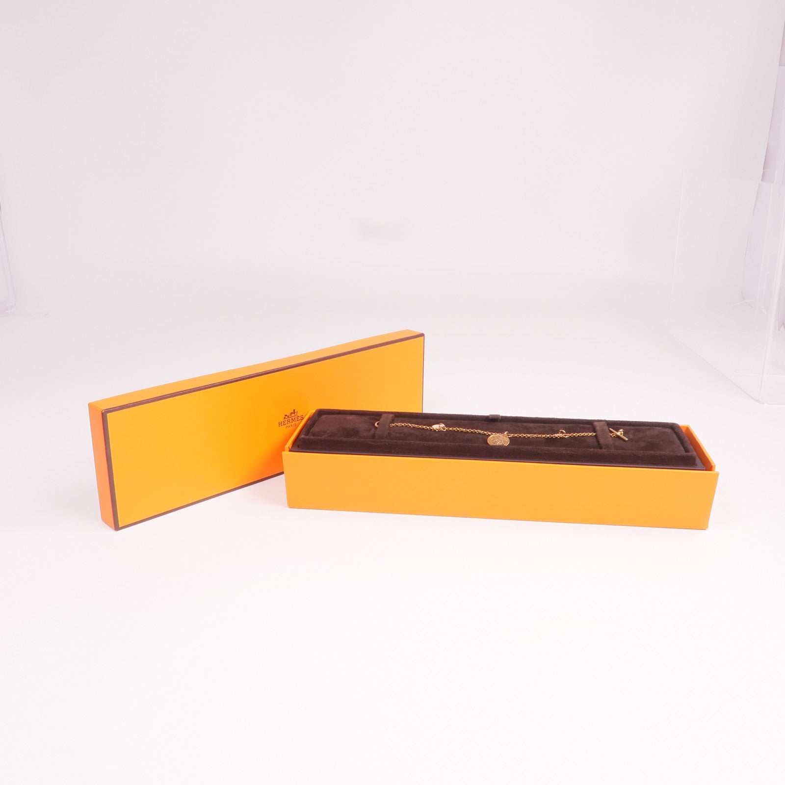 HERMES 【激減優惠】18K玫瑰金Ex-Libris Bracelet鑽石手鏈