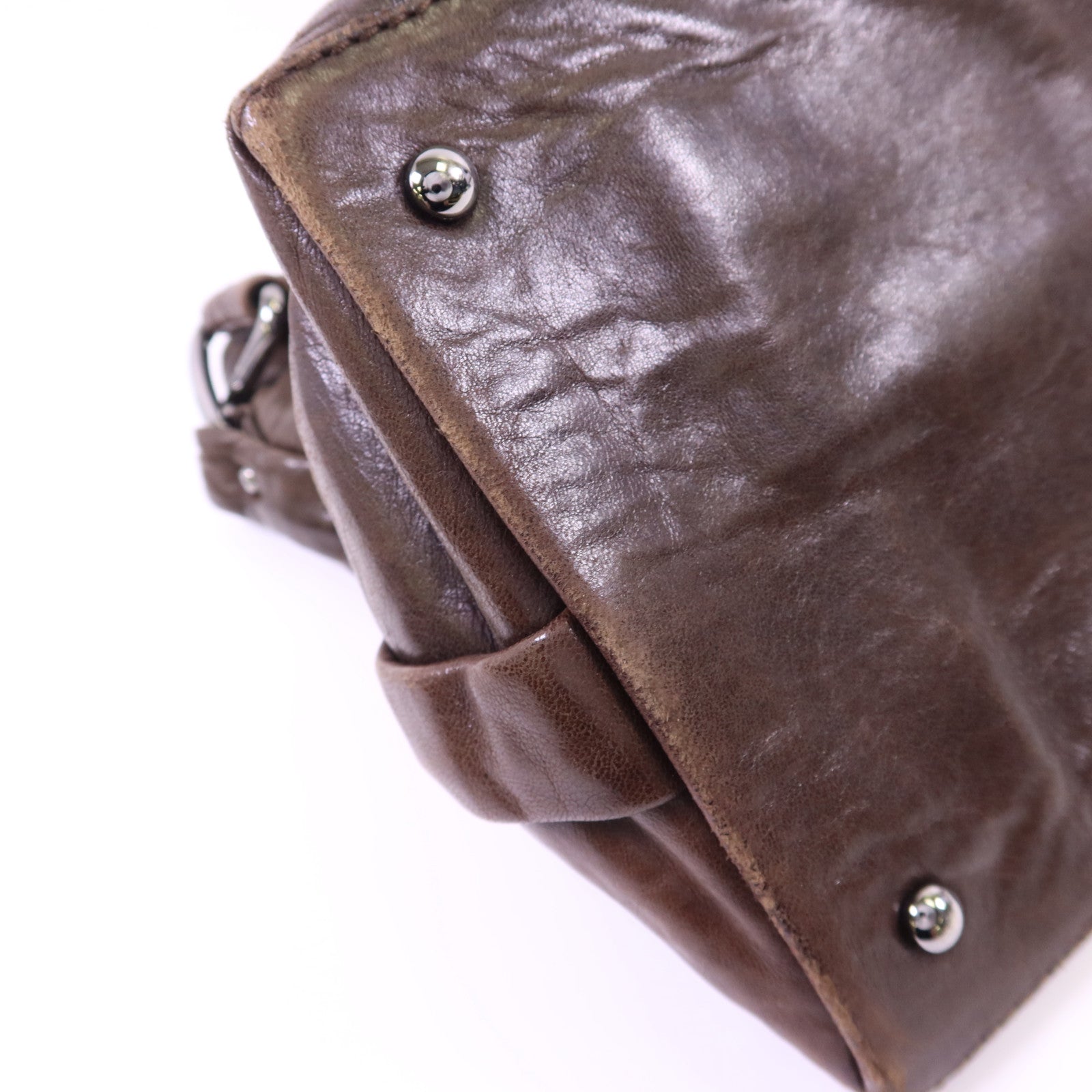 CHANEL 羊皮皮革Shoulder Bag銀扣肩背袋