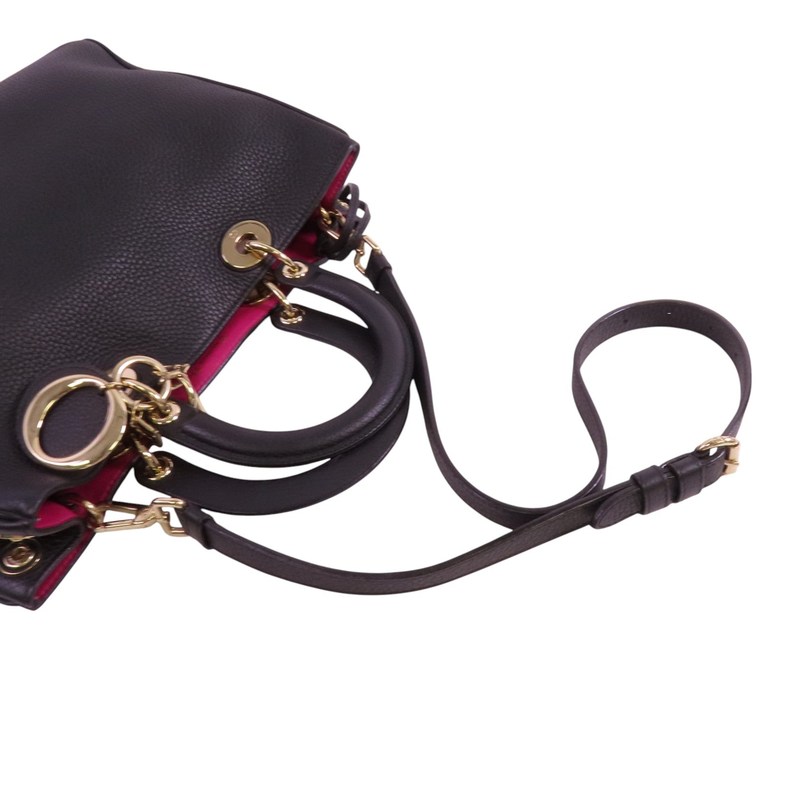 Dior 牛皮皮革Diorissimo金扣手挽肩背兩用袋