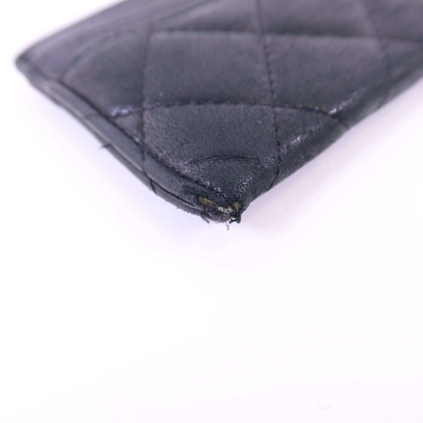 CHANEL 羊皮皮革Card Case銀扣卡片套
