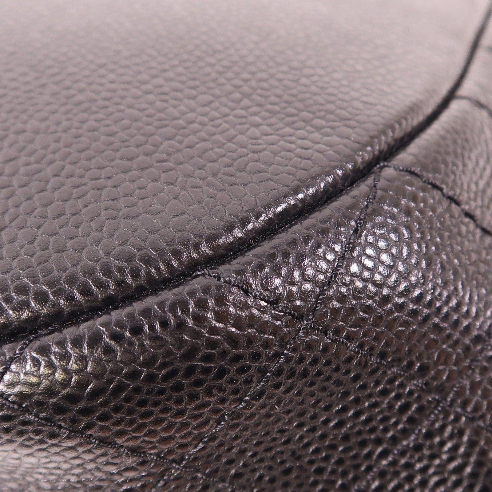 CHANEL 牛皮皮革Chain Shoulder銀扣鏈帶肩背袋