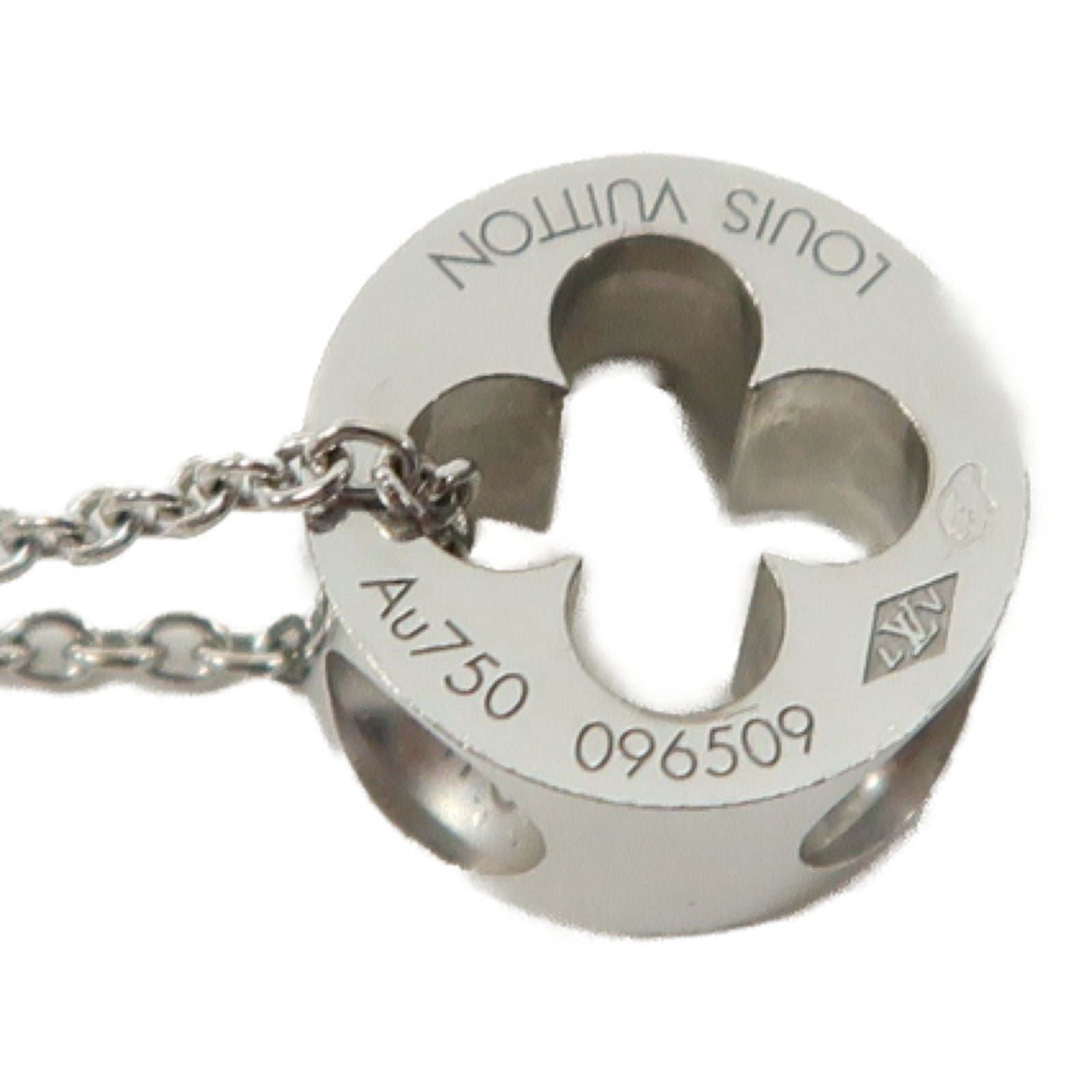 LOUIS VUITTON 【激減優惠】18K白金Empreinte Pendant項鏈銀色