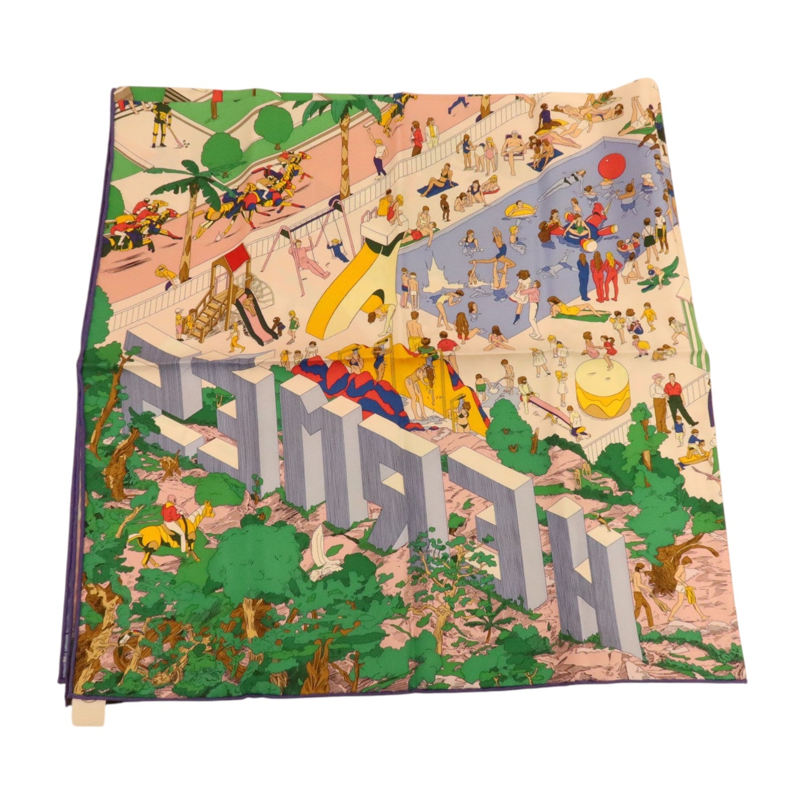 HERMES 絲質Scarf 90x90cm絲巾
