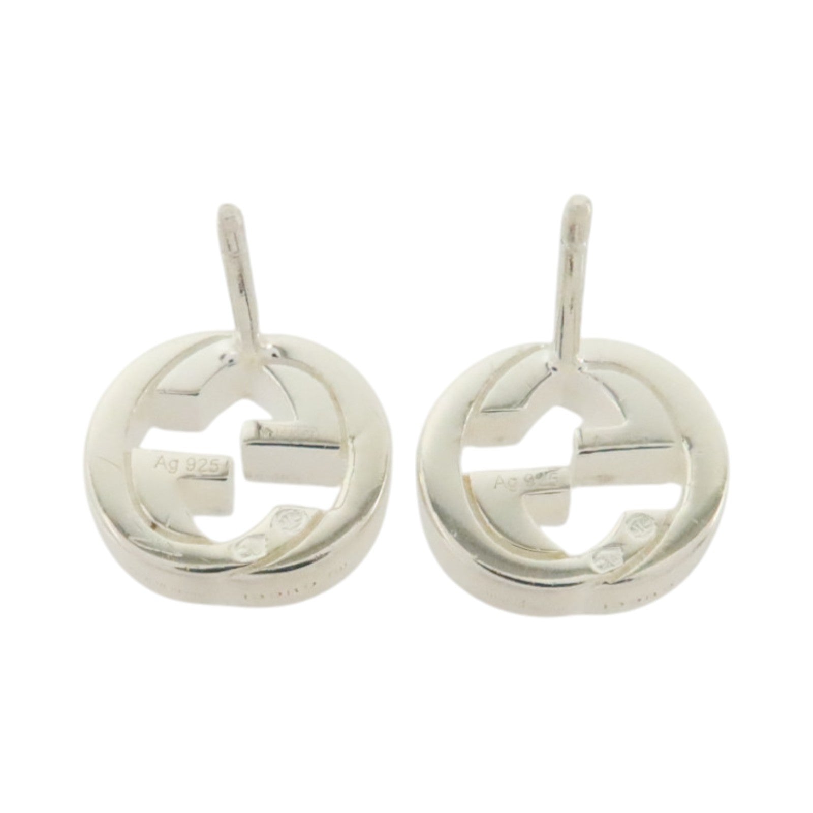 GUCCI 925純銀Interlocking G Earrings耳環