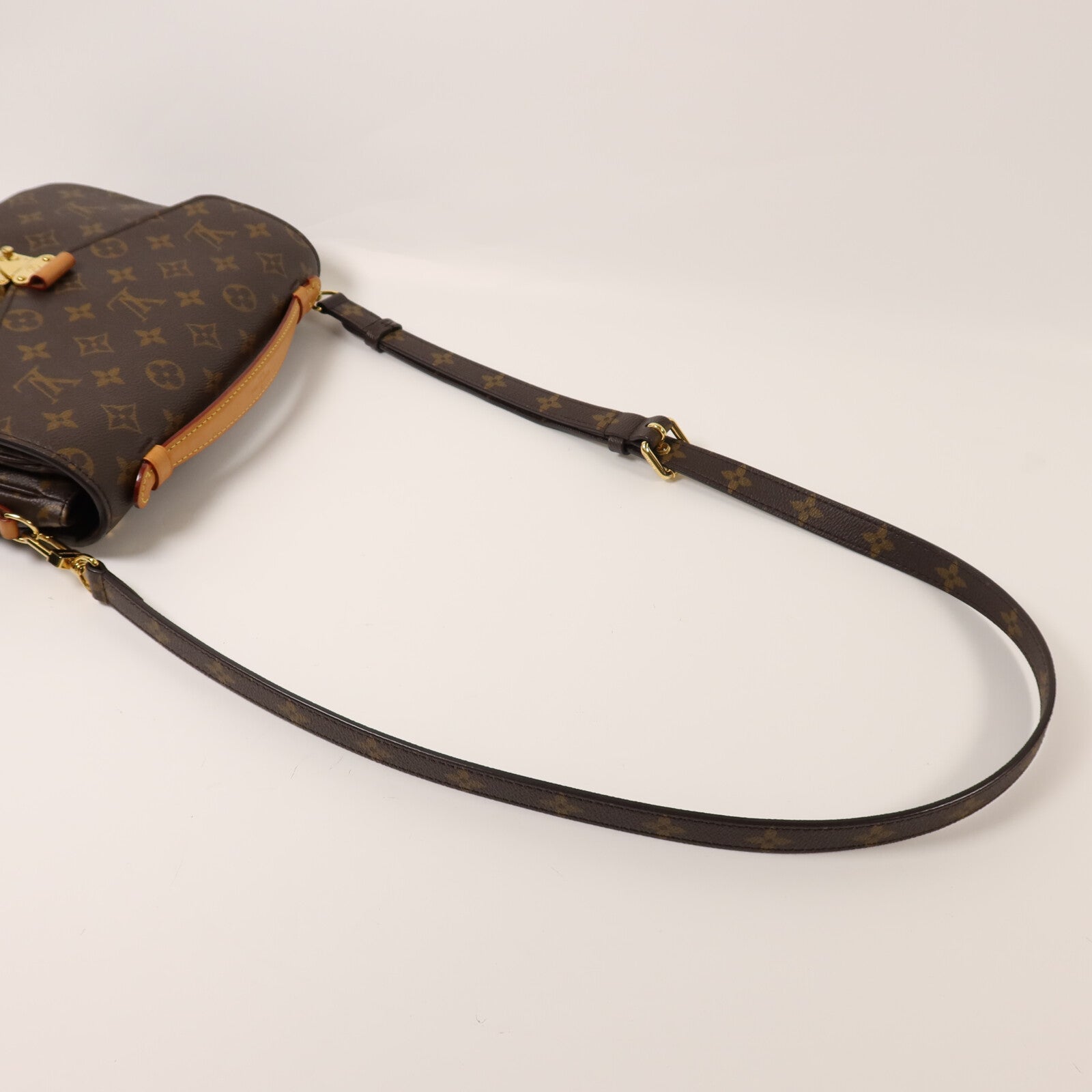 LOUIS VUITTON Monogram Pochette Metis MM金扣手挽肩背兩用袋