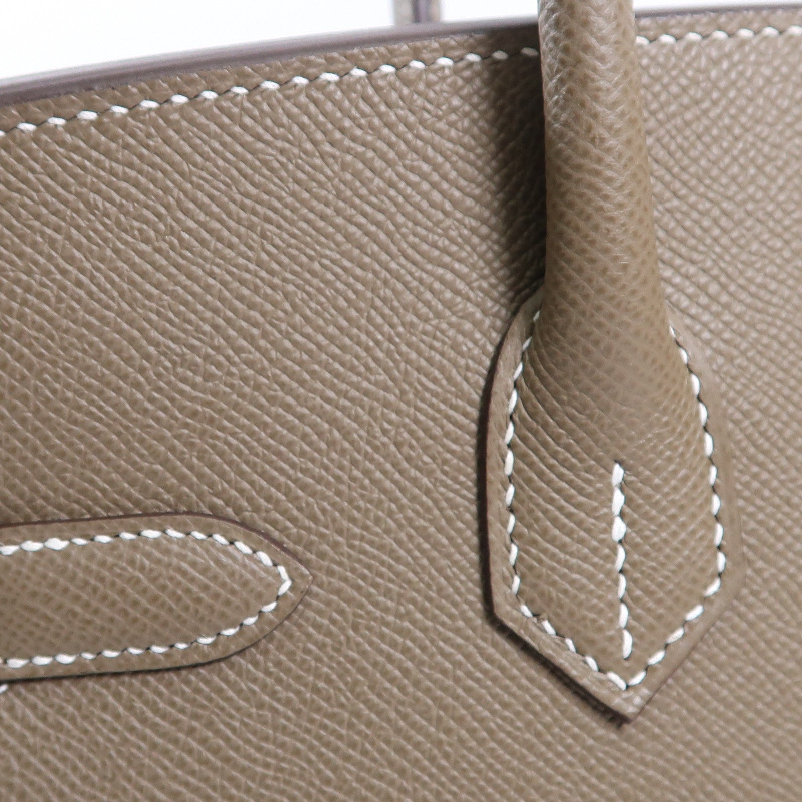 HERMES Epsom皮革Birkin 30金扣手挽袋Etoupe