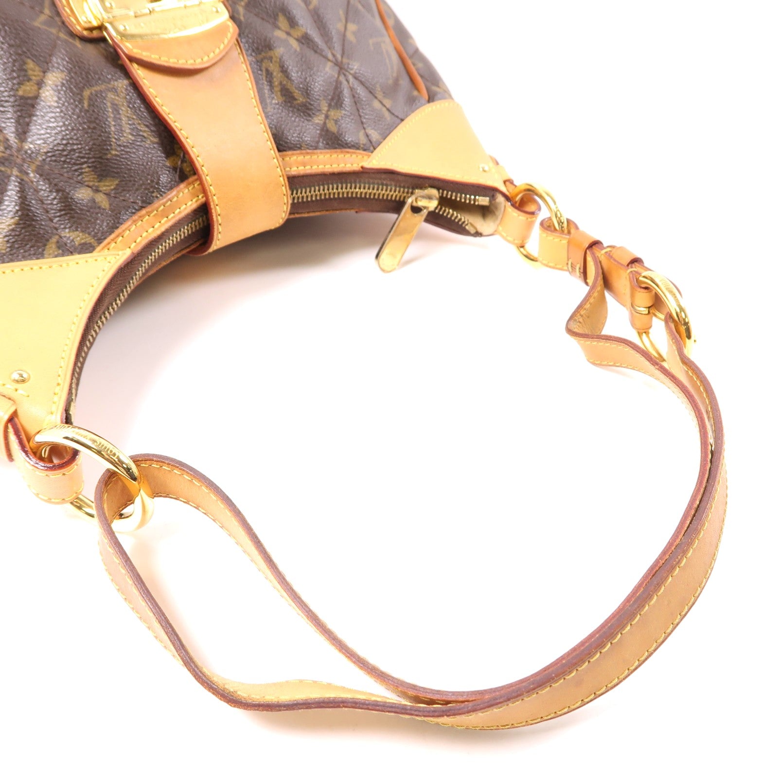 LOUIS VUITTON Monogram Etoile City金扣肩背袋棕色