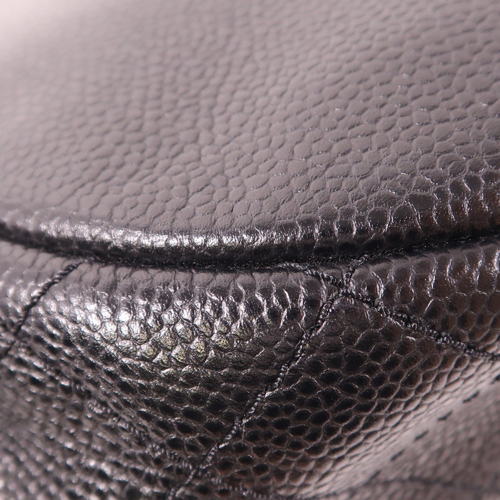 CHANEL 牛皮皮革Chain Shoulder銀扣鏈帶肩背袋