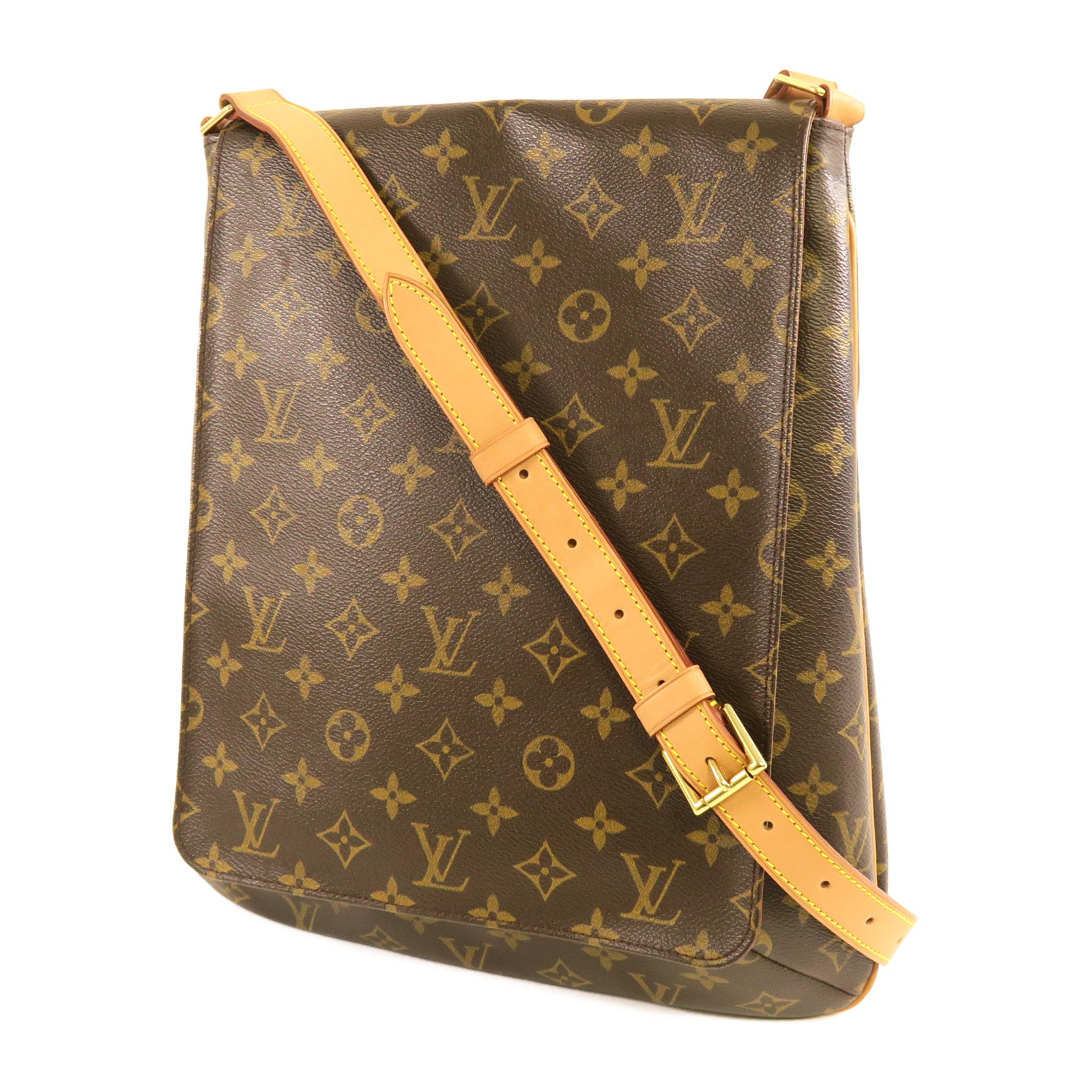 LOUIS VUITTON **【激減優惠】Monogram Musette GM金扣肩背袋啡色