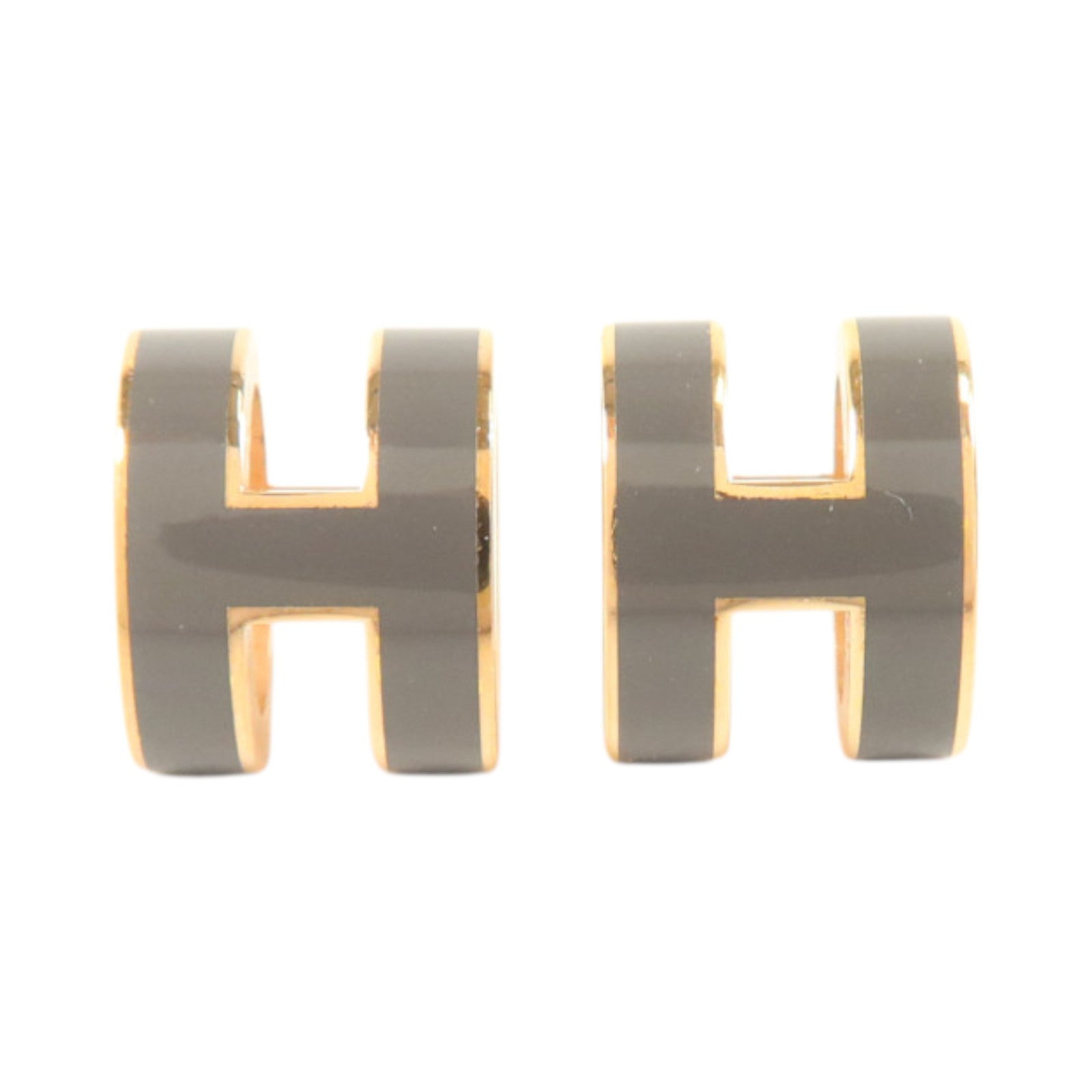 HERMES 金屬/琺瑯Pop H Earrings耳環