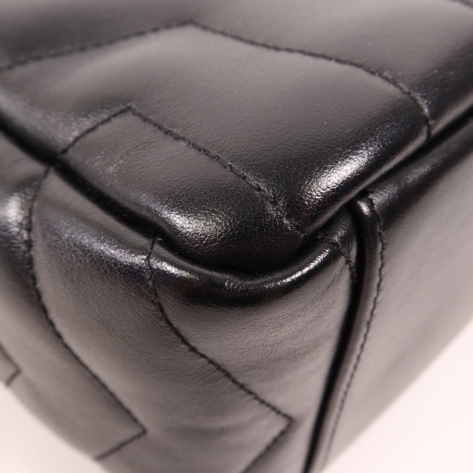 SAINT LAURENT 牛皮皮革Loulou Bag銀扣肩背袋