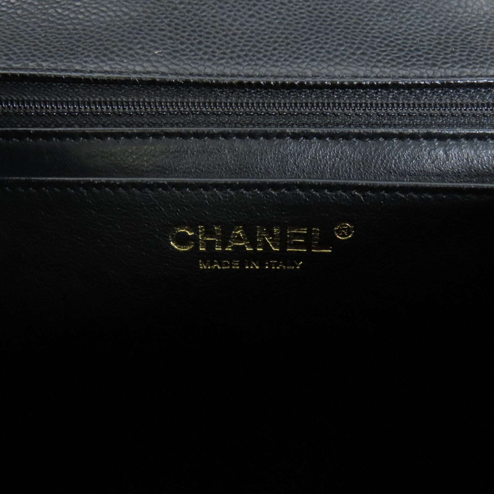 CHANEL 牛皮皮革Large Classic金扣鏈帶肩背袋