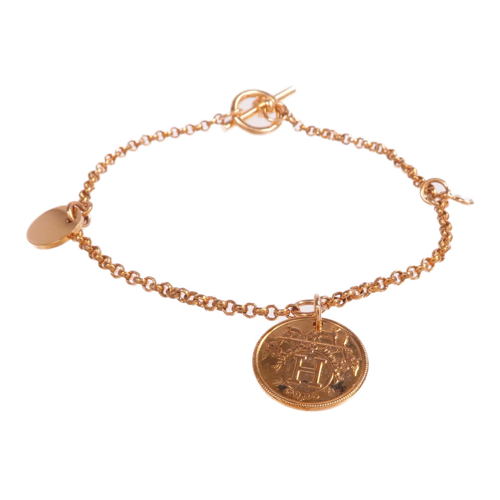 HERMES 【激減優惠】18K玫瑰金Ex-Libris Bracelet鑽石手鏈