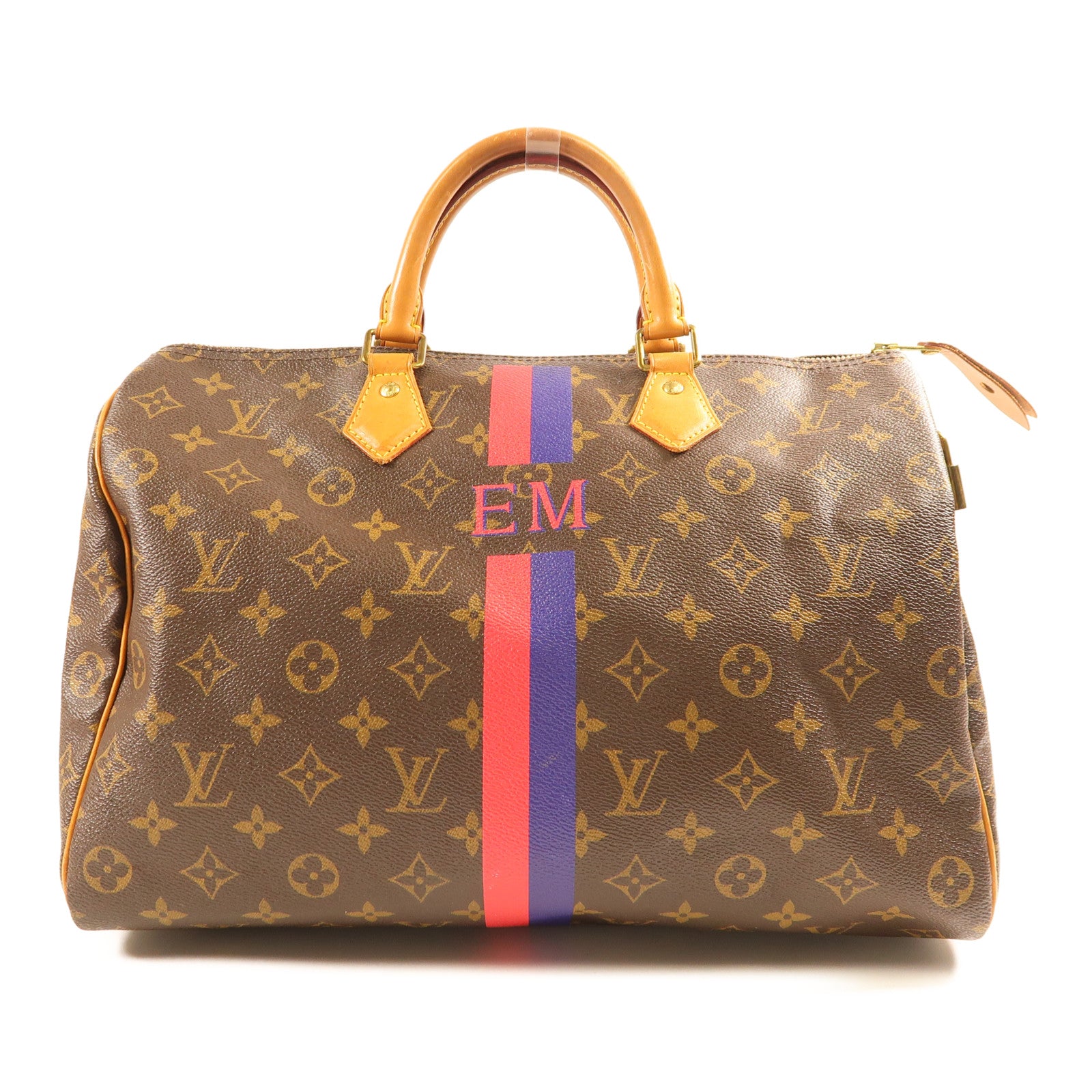 LOUIS VUITTON Monogram Speedy金扣手挽袋