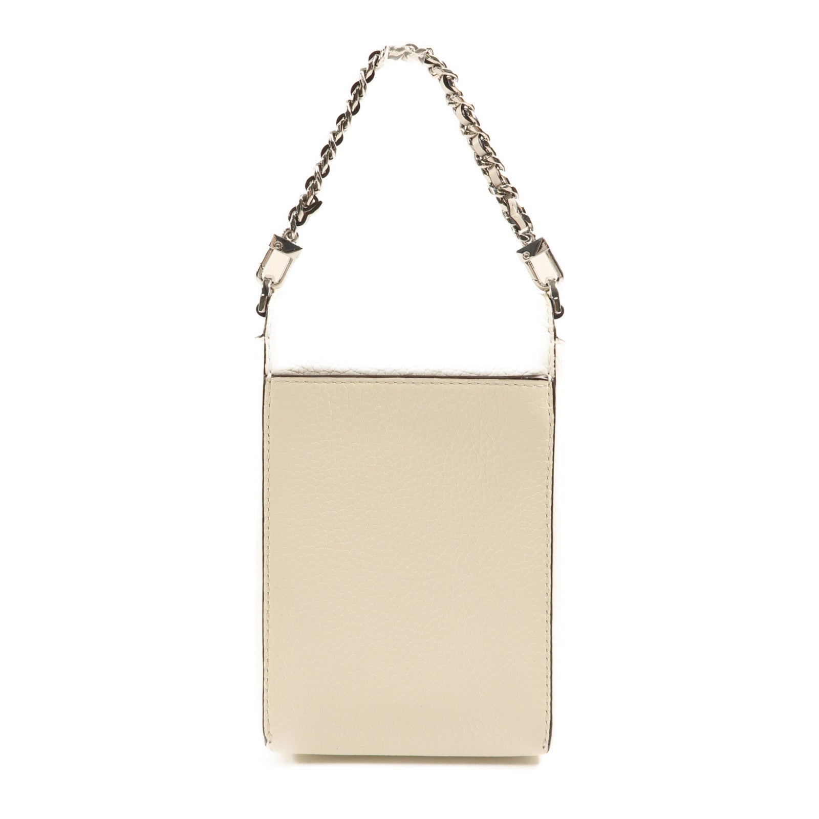 Michael Kors SHW Jet Set Phone Bag 2 Way Bag 32S3SJ6C2L-085 Calfskin White