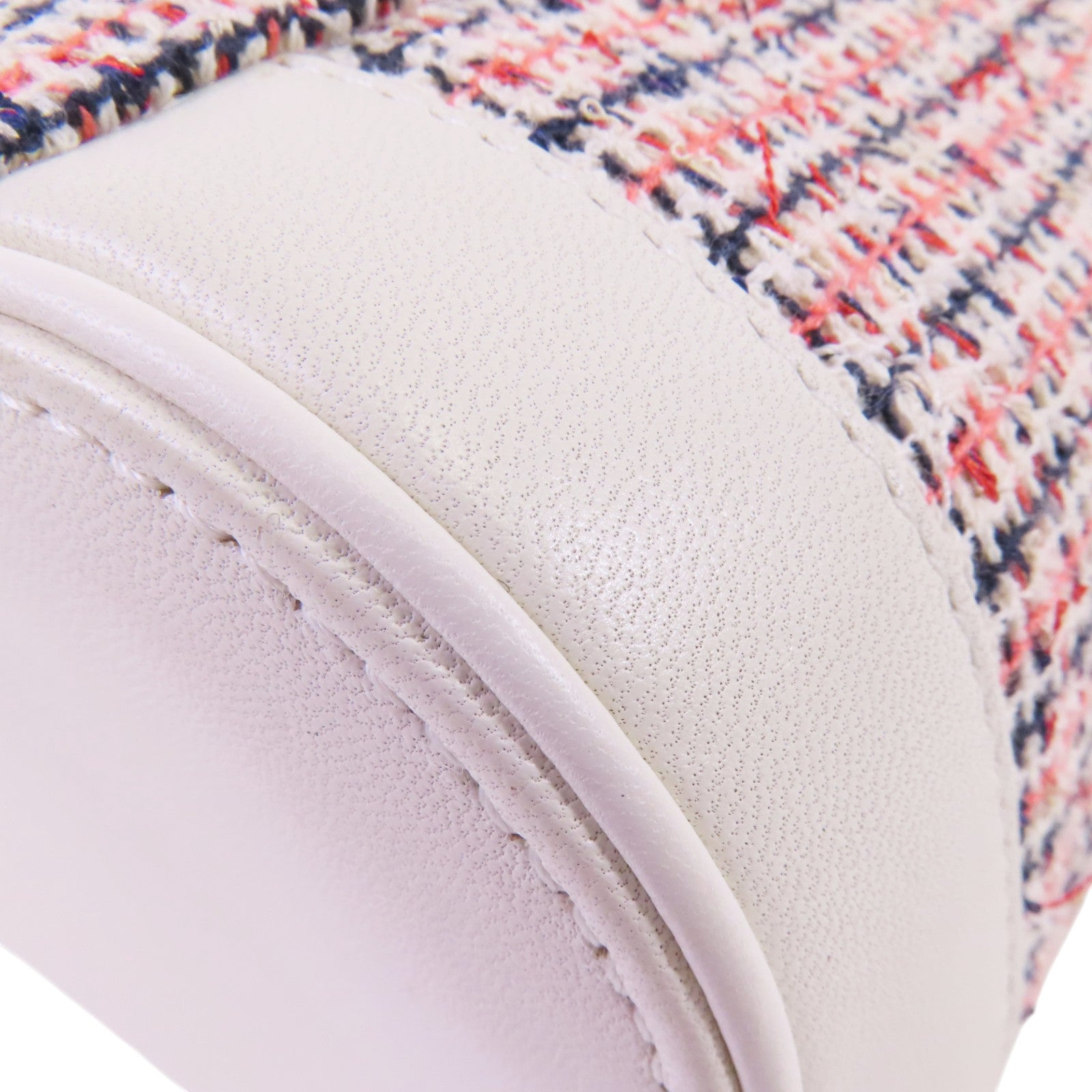 CHANEL 斜紋軟呢Chain Shoulder Bag金扣手挽肩背兩用袋