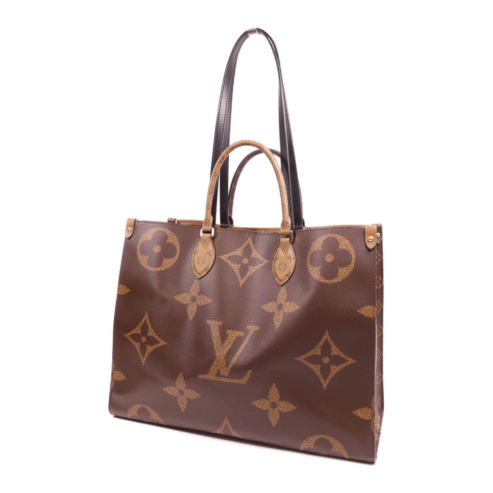LOUIS VUITTON Monogram Giant OnTheGo GM金扣手挽肩背兩用袋