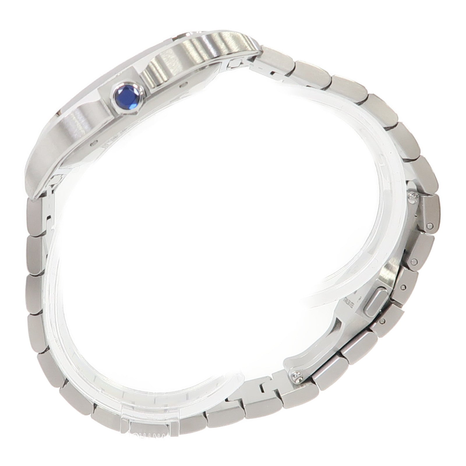 CARTIER Santos De Cartier Large不鏽鋼手錶自動機芯深藍色