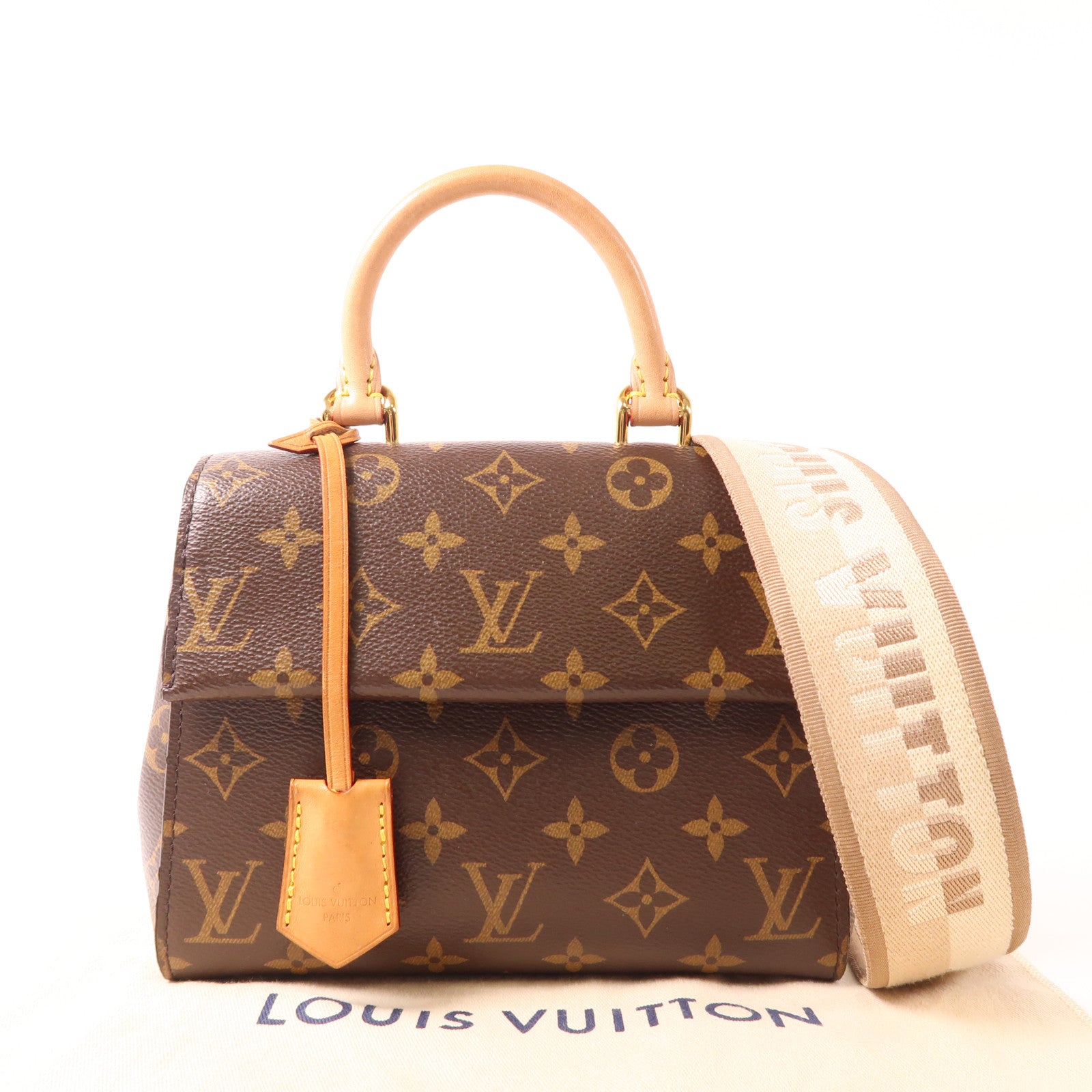 LOUIS VUITTON Monogram Cluny BB金扣肩背袋