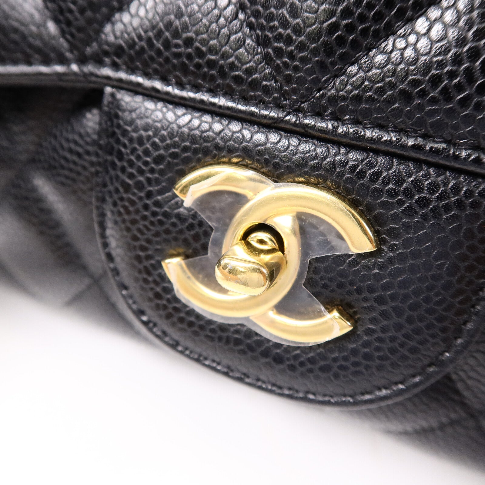 CHANEL 牛皮皮革Large Classic鏈帶肩背袋