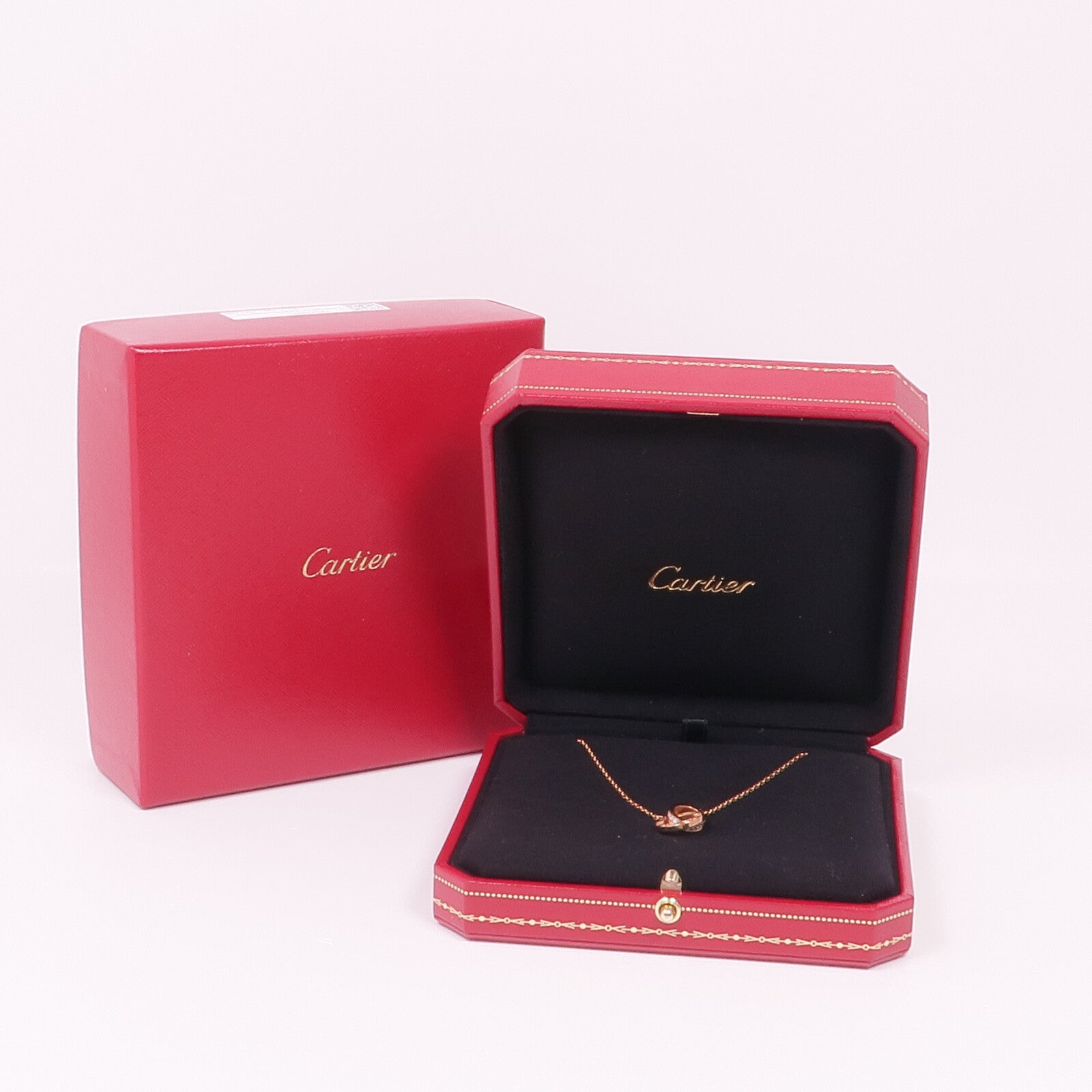 CARTIER 18K玫瑰金Love Pendant Necklace鑽石項鍊