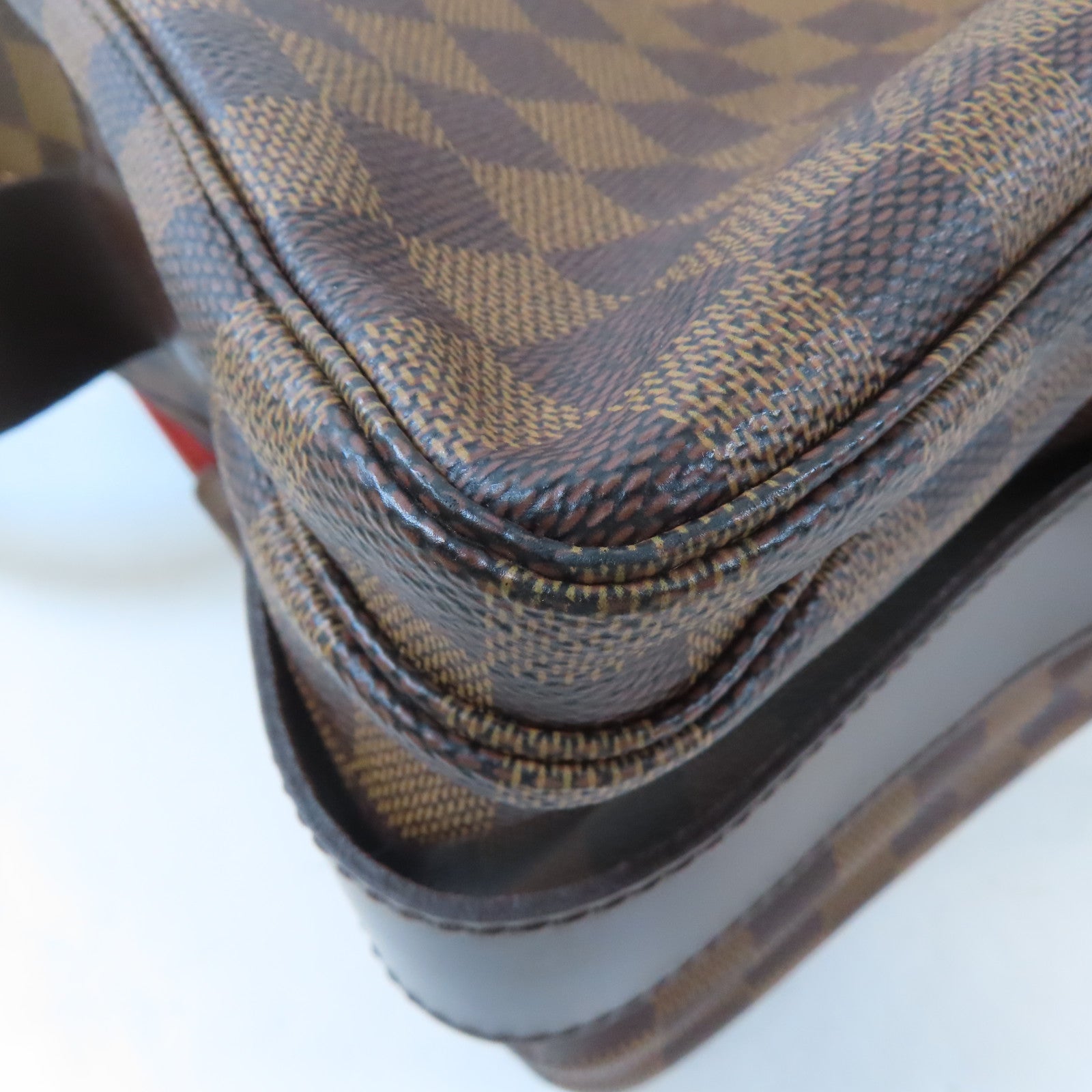 LOUIS VUITTON Damier Naviglio Shoulder Bag金扣肩背袋啡色