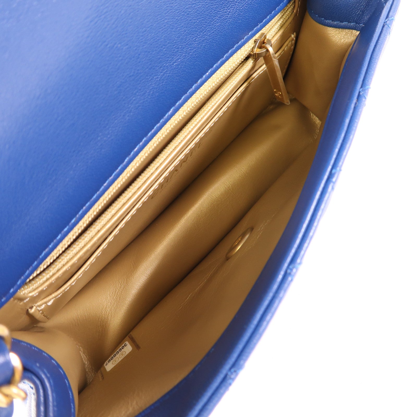 CHANEL 羊皮皮革Mini Classic 20金扣鏈帶肩背袋